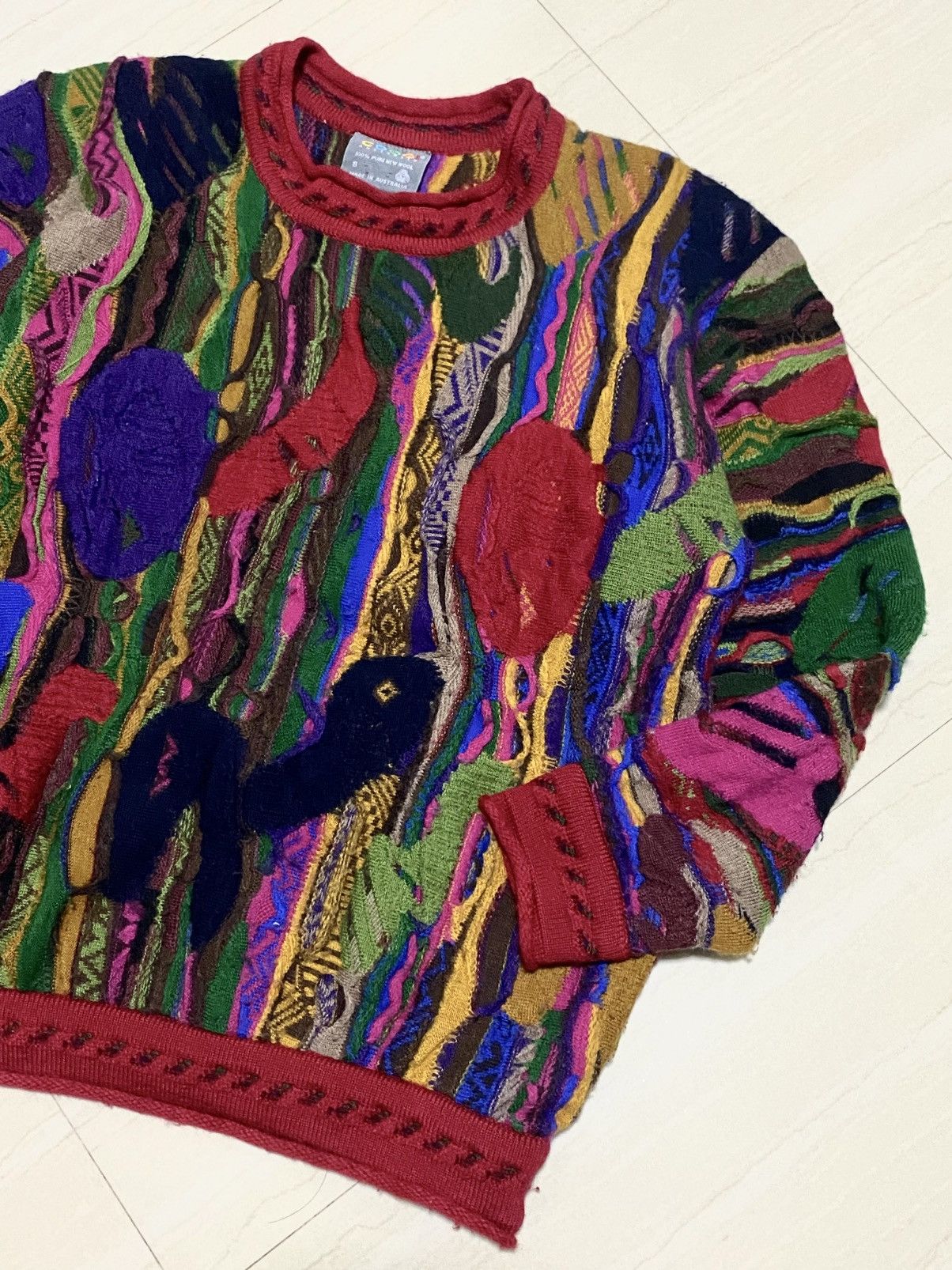 Coogi Coogi - 3D Wool Sweater Size US S / EU 44-46 / 1 - 3 Thumbnail