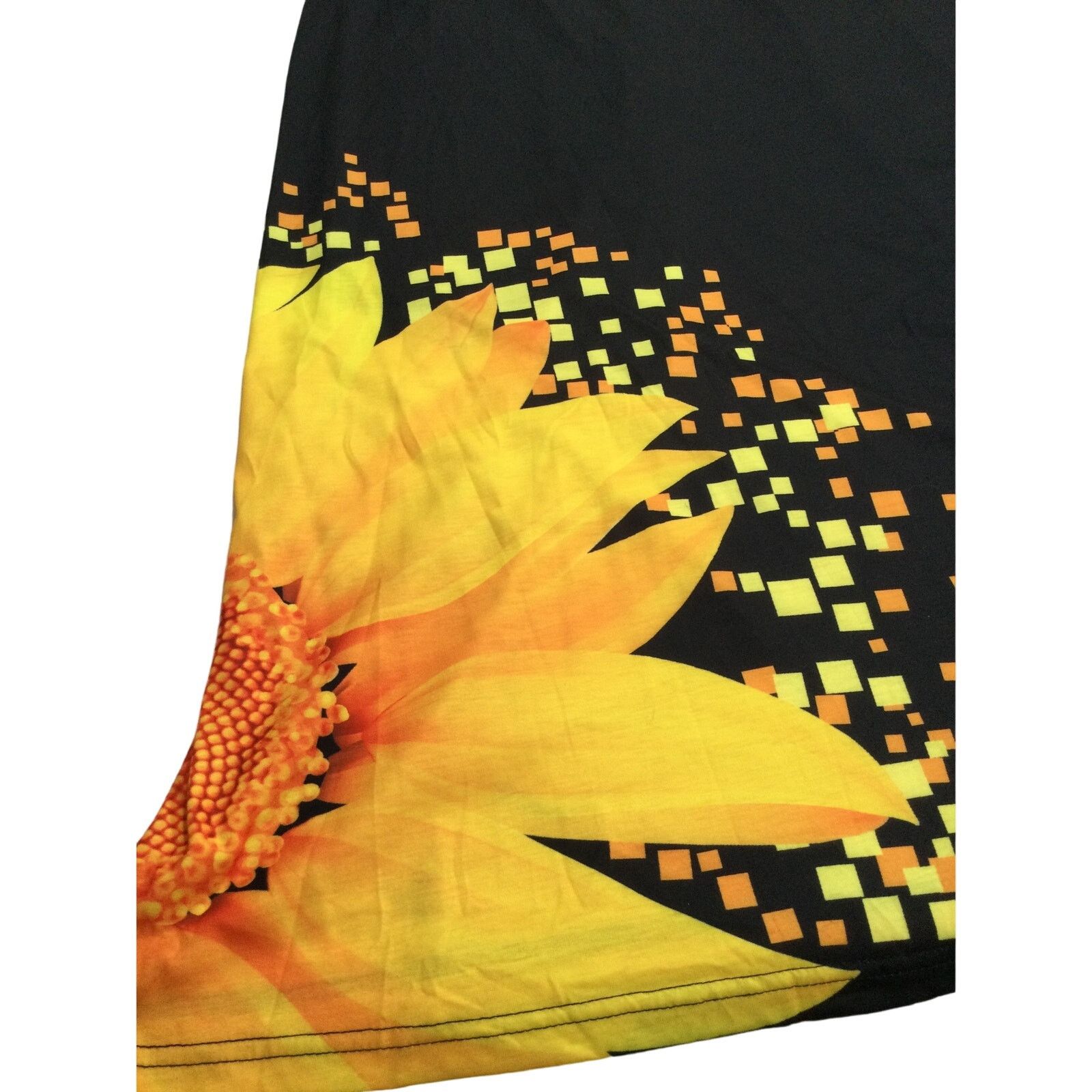 Other Slip Dress Gold Sunflowers Adjustable Straps Pocket Maxi 3X Size 3XL / US 20-22 - 13 Thumbnail