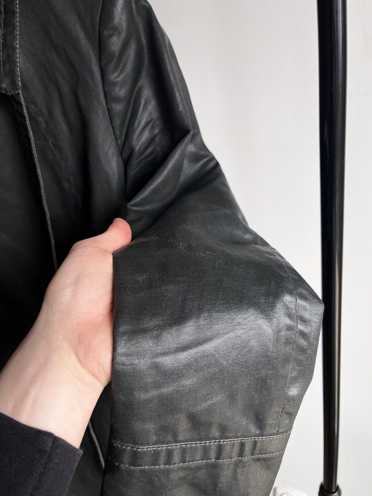 Hussein Chalayan Archive rare Hussein Chalayan early 00s waxed canvas coat: Size US XS / EU 42 / 0 - 16 Thumbnail