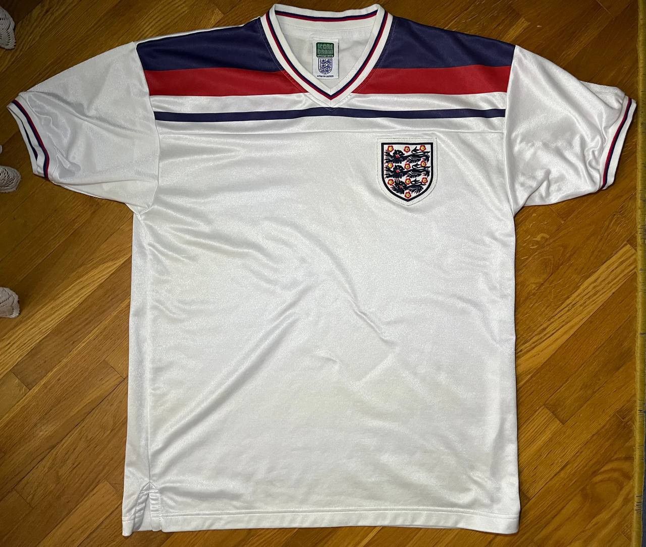 Vintage Score Draw England national team soccer jersey tee Size US L / EU 52-54 / 3 - 1 Thumbnail