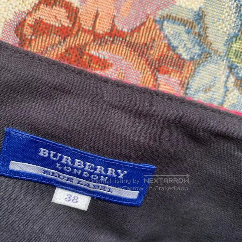 Burberry Burberry Purple Wool Check Trousers for Women. Size 23" - 4 Thumbnail