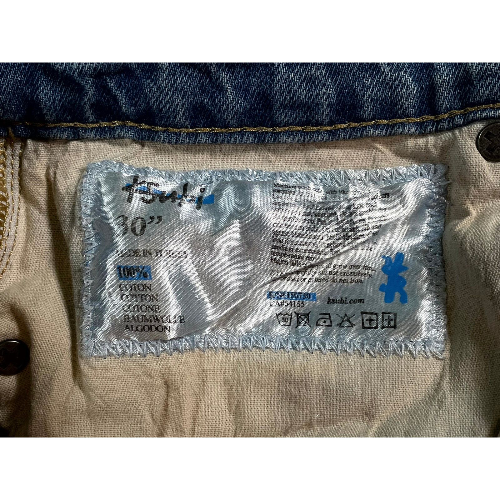 Ksubi Ksubi Thrashed Light Wash Jeans Size US 30 / EU 46 - 4 Thumbnail
