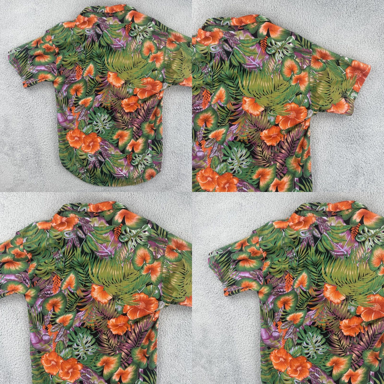 Vintage VINTAGE Red Eye By Marc Daniel’s Mens M Button Up Floral Hawaiian Camp Shirt EUC Size US L / EU 52-54 / 3 - 11 Thumbnail