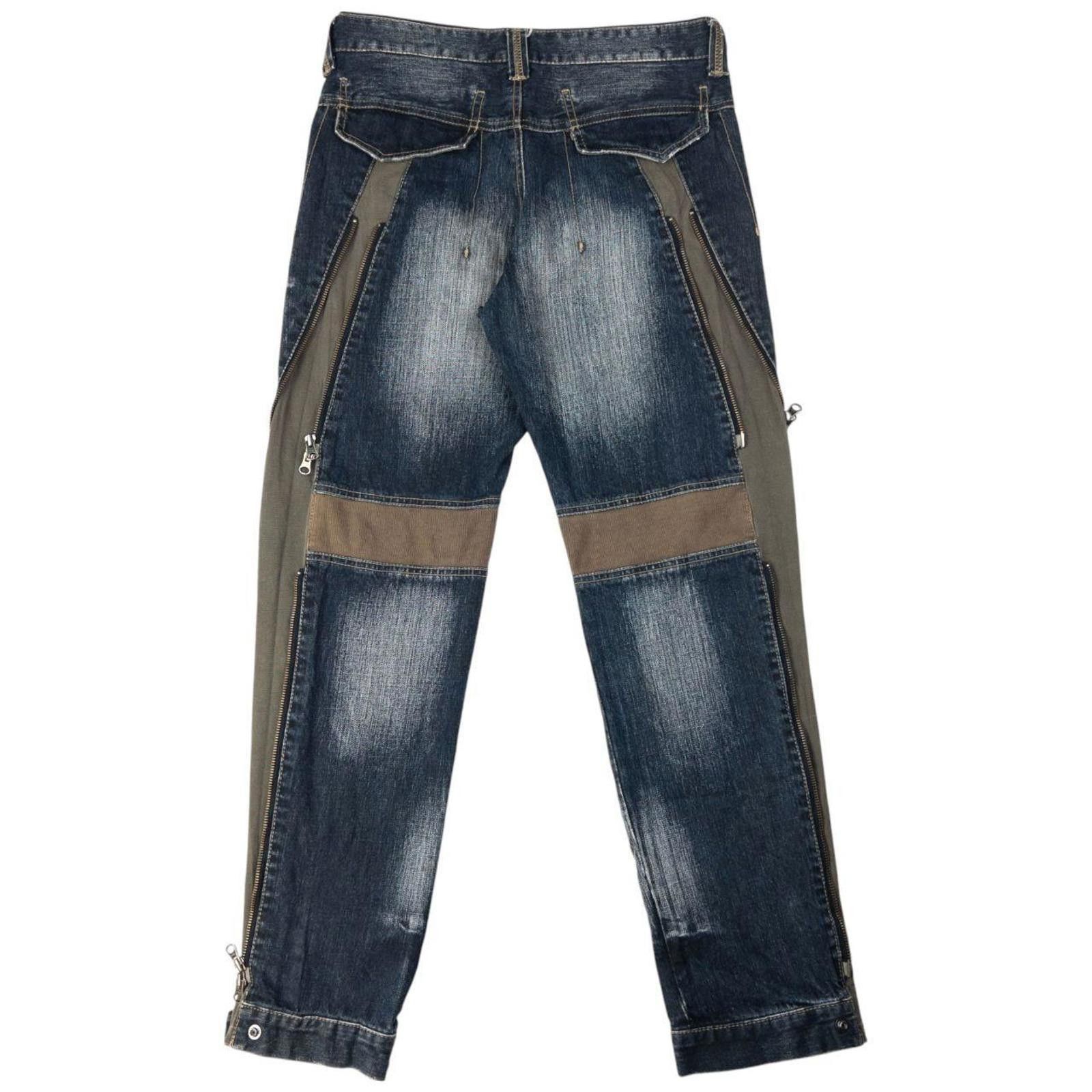 Other Vintage PPFM Multi Zip Denim Jeans Size W31 Size US 31 - 4 Thumbnail