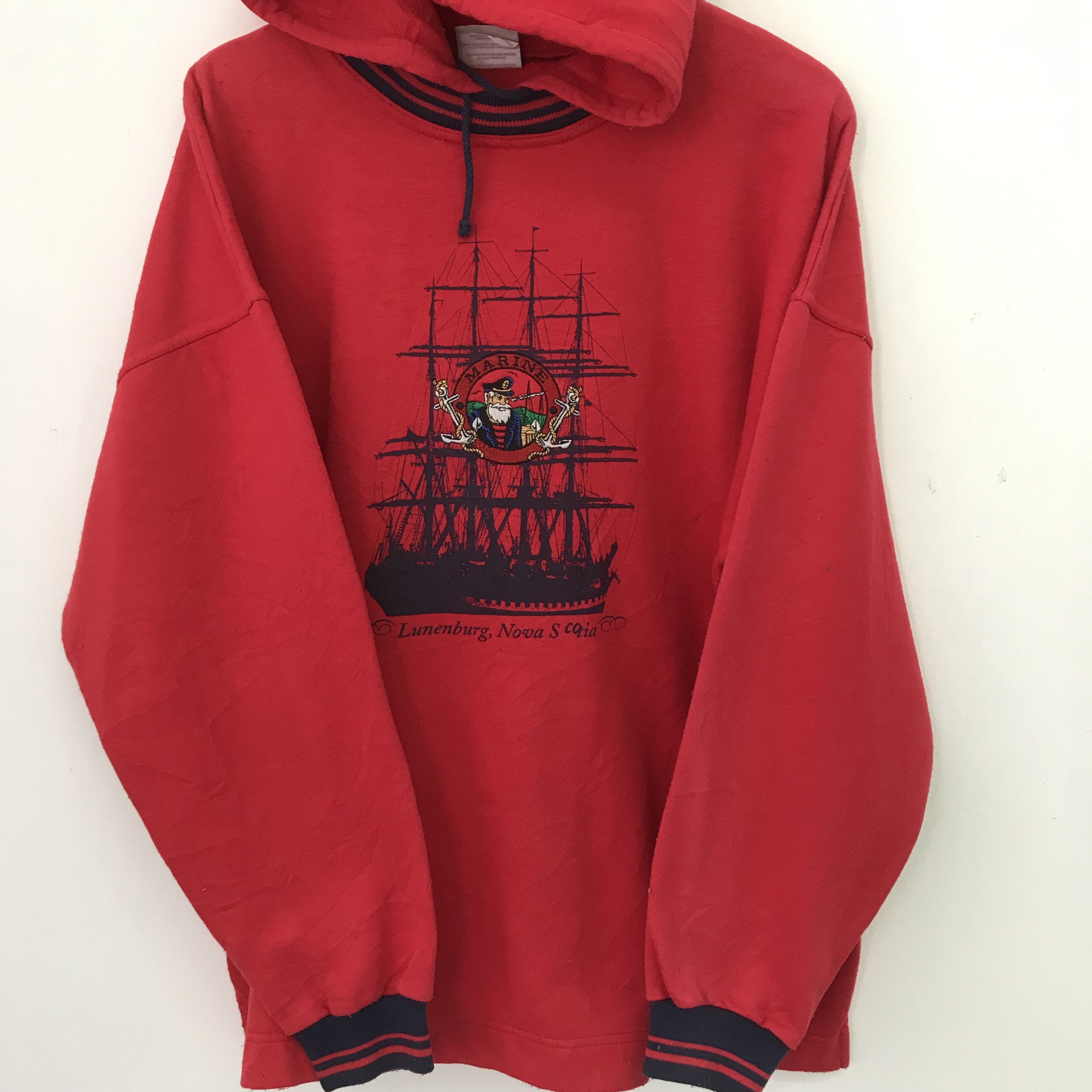 Vintage Vintage 90s Lunenburg Nova Scotia Red - 539 Size US L / EU 52-54 / 3 - 6 Thumbnail
