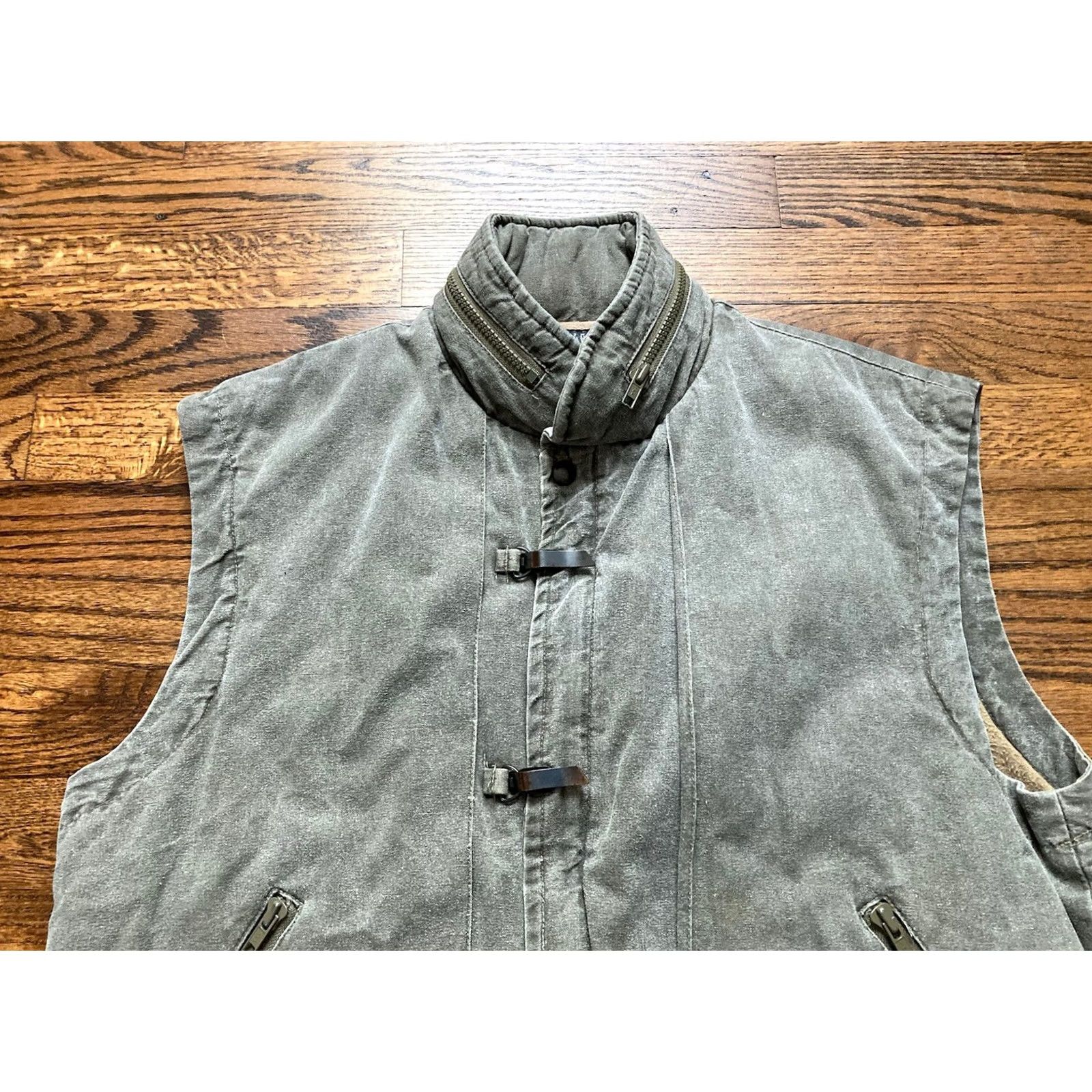 Vintage VINTAGE Sahara Club Vest Mens Size M Insulated Lined Full Zip Pockets Green Military Jacket Outdoor 80s Retro Casual Workwear Size US M / EU 48-50 / 2 - 3 Thumbnail