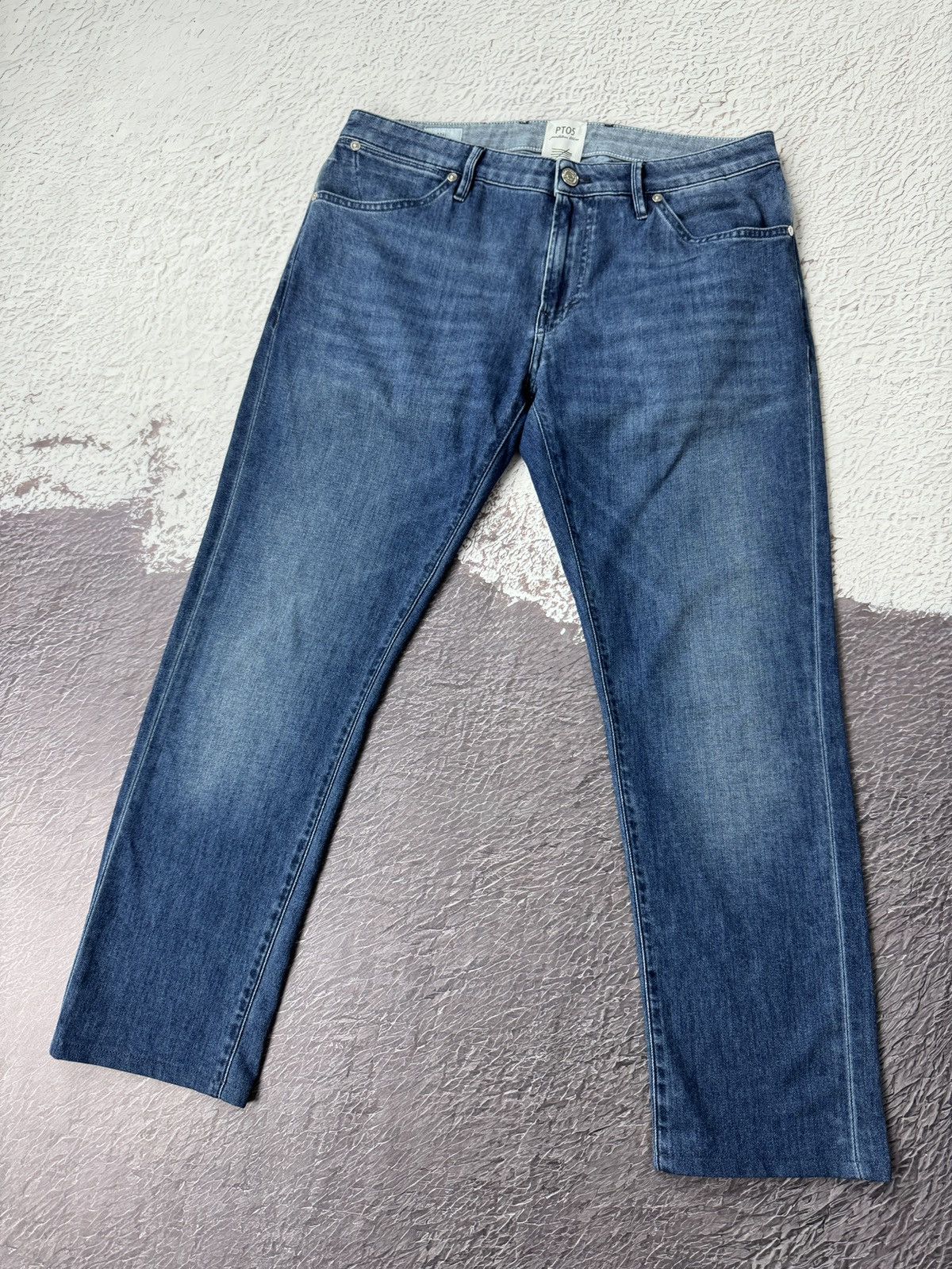 PT Torino PT05 Pantalone Torino soul slim fit blue cropped denim jeans Size US 32 / EU 48 - 1 Thumbnail