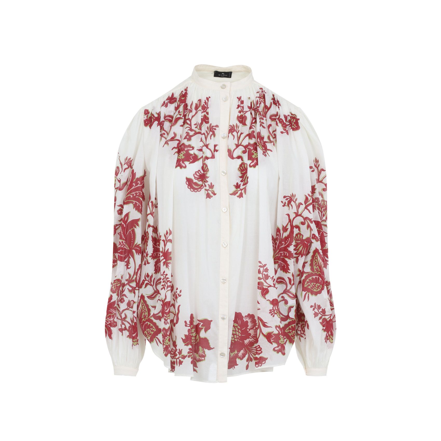 Etro Etro Pleates Band Collar Shirt Size M / US 6-8 / IT 42-44 - 1 Thumbnail