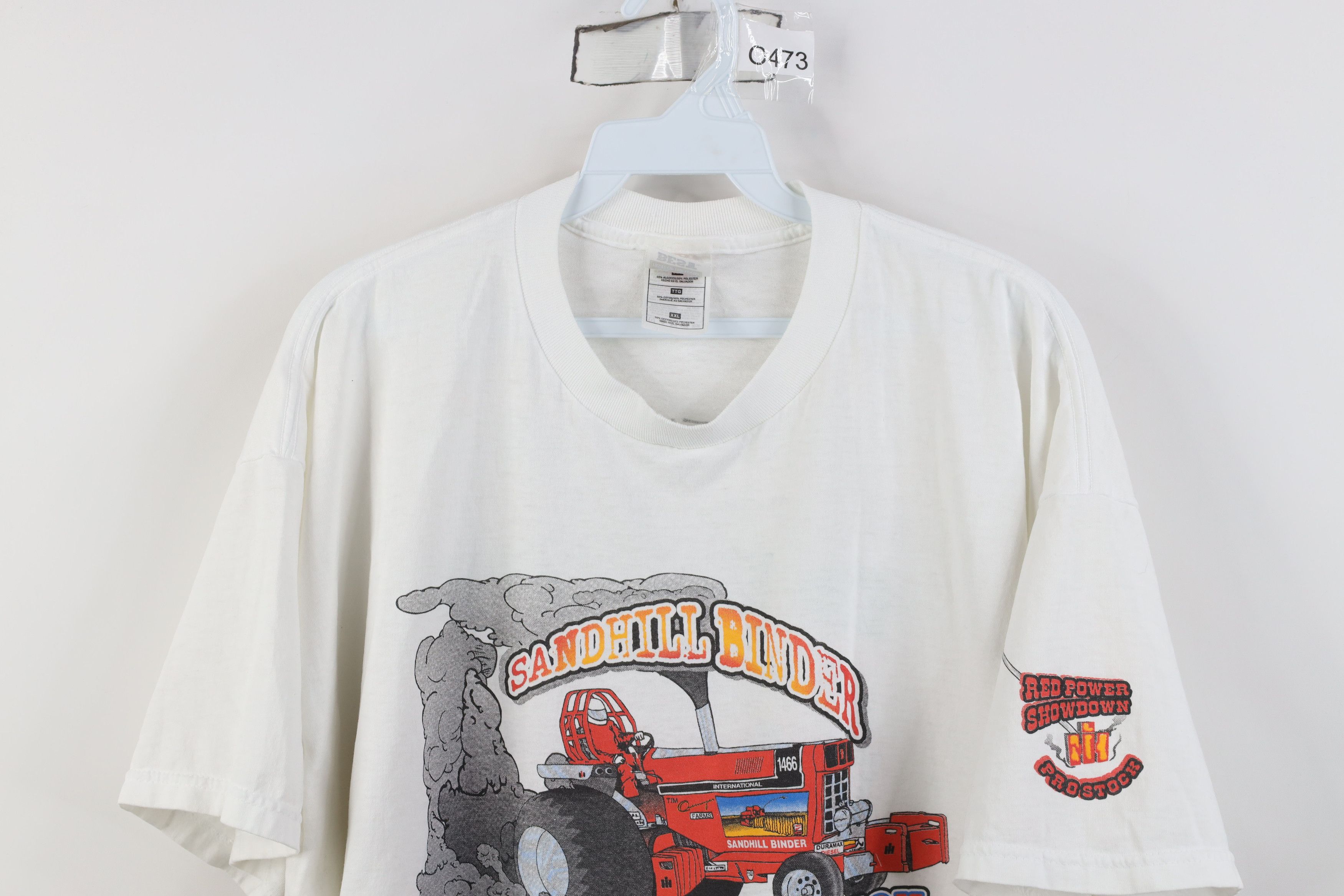 Vintage Vintage 90s Y2K Farms Sandhill Binder Tractor Racing T-Shirt Size US XXL / EU 58 / 5 - 2 Thumbnail