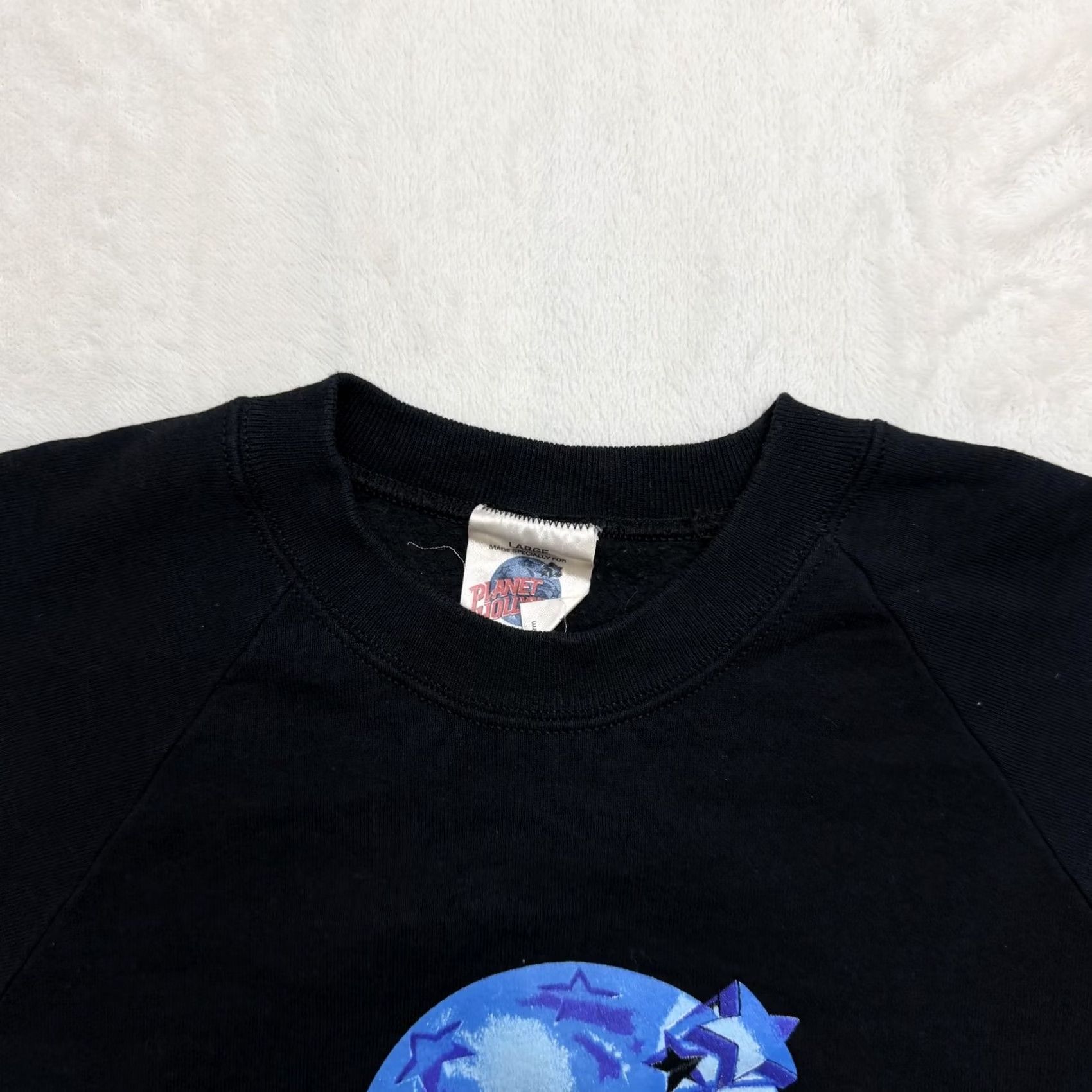 Planet Hollywood VINTAGE Planet Hollywood London Sweatshirt Mens Large Black Graphic 90s Crewneck Logo Printed Pullover Movie City Size US L / EU 52-54 / 3 - 3 Thumbnail