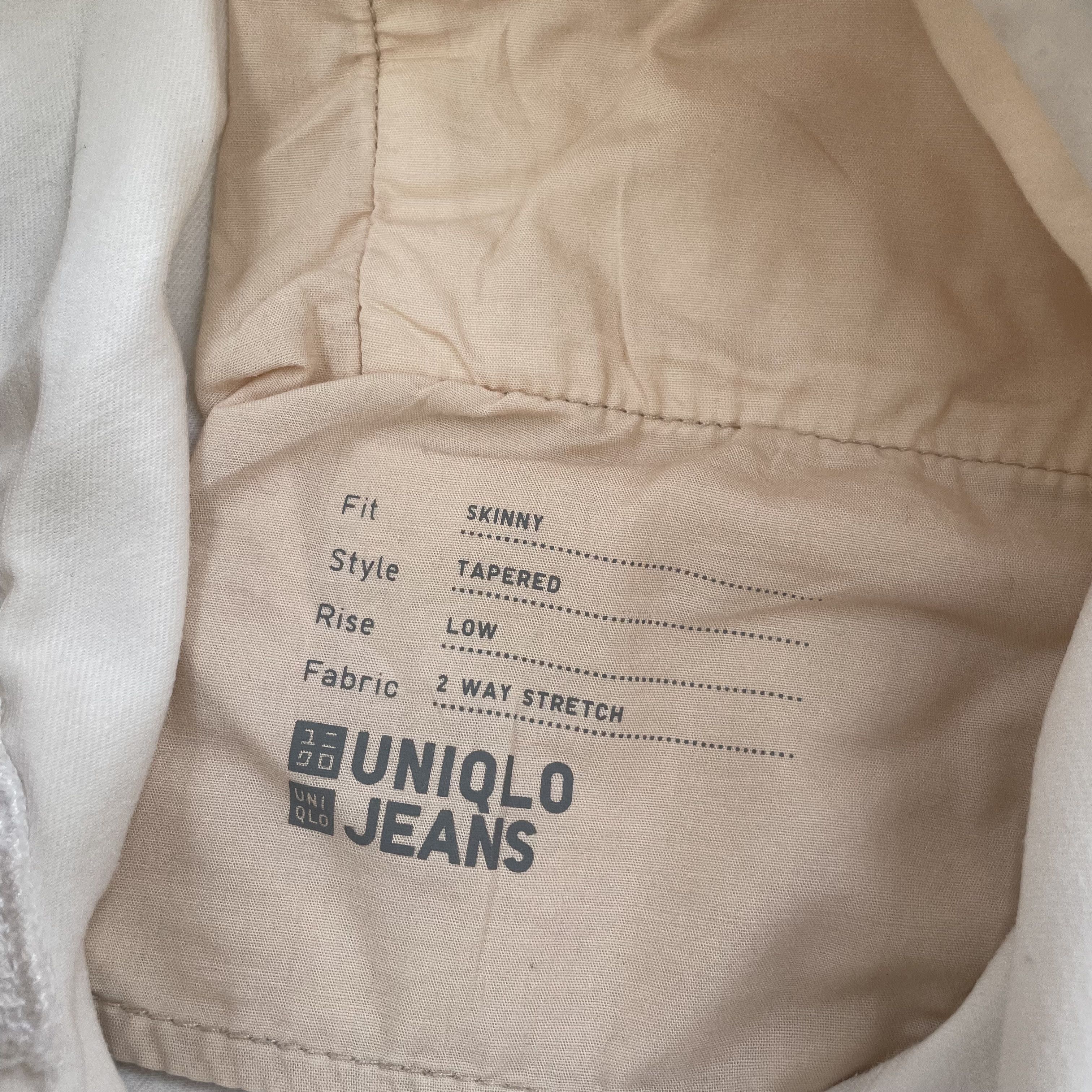 Japanese Brand × Kaihara Denim × Uniqlo UNIQLO WHITE STRETCH JEANS SLIM TAPERED JAPAN Size US 34 / EU 50 - 7 Thumbnail