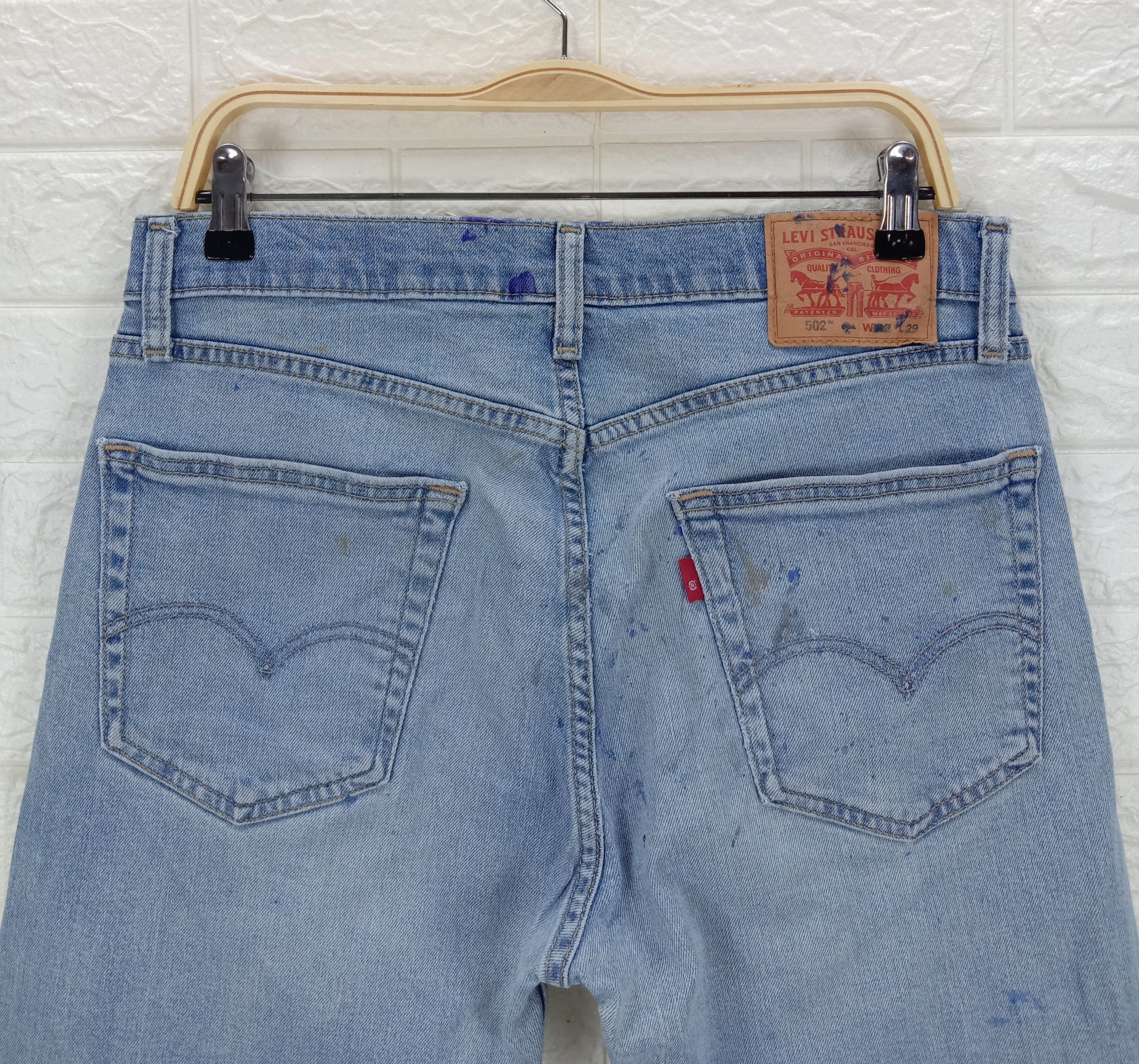 Levi's Vintage Levi's 502 Jeans Regular Taper Light Wash Denim Size US 32 / EU 48 - 6 Thumbnail