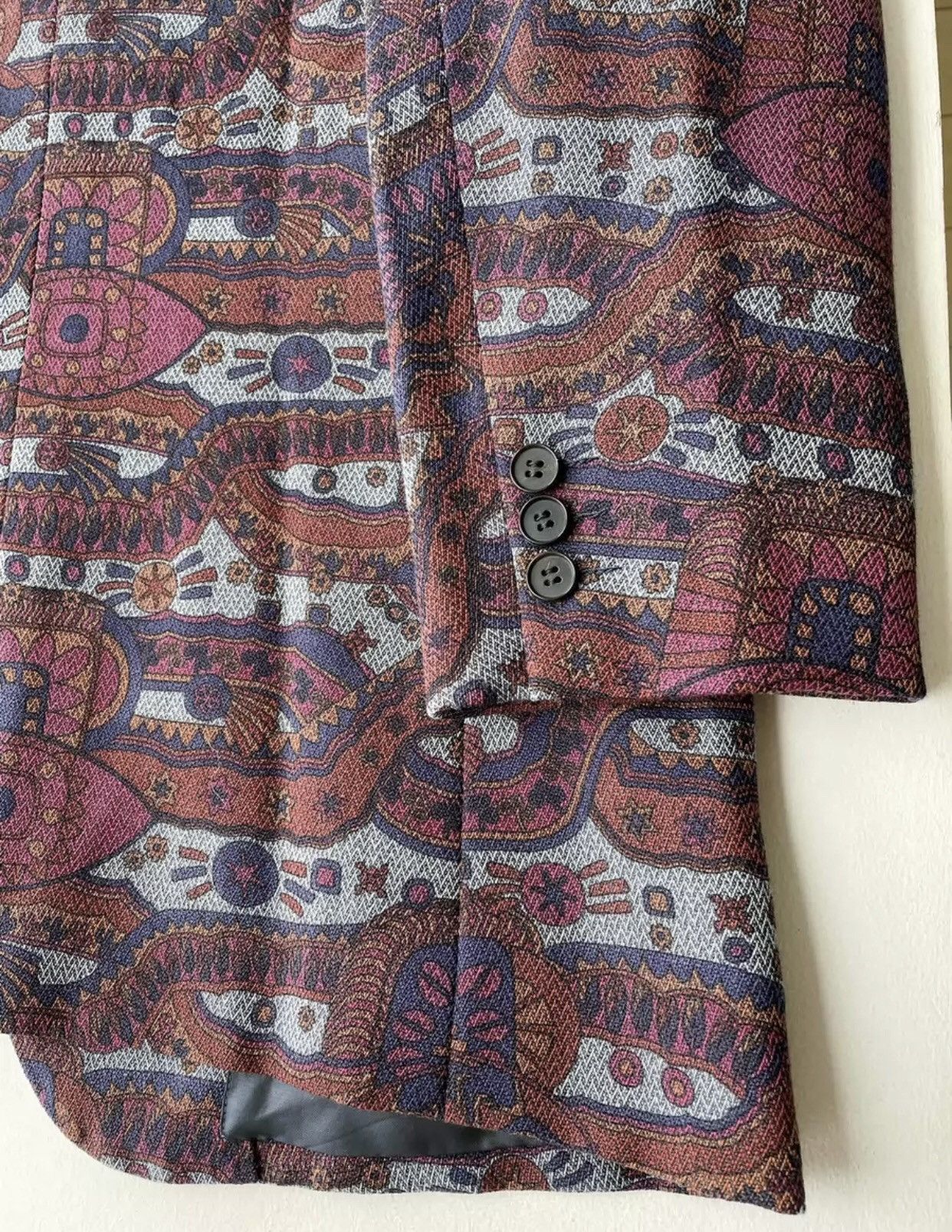 Comme des Garcons Wool psychedelic suit jacket 2412-Nextarrow Size 42S - 7 Thumbnail