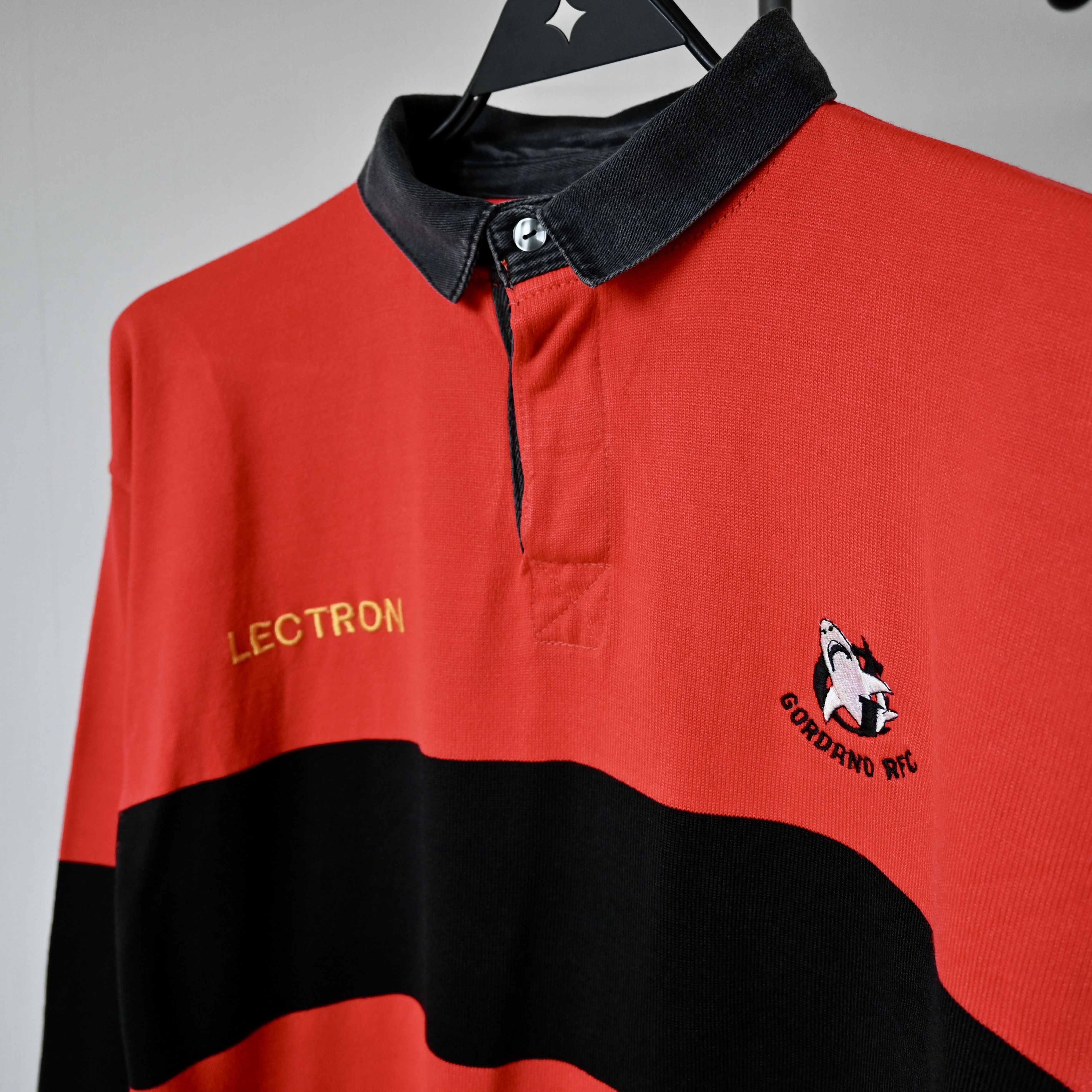 Vintage VTG 1990s STAG RUGBY PRODUCT red x black rugby shirt Size US S / EU 44-46 / 1 - 5 Thumbnail