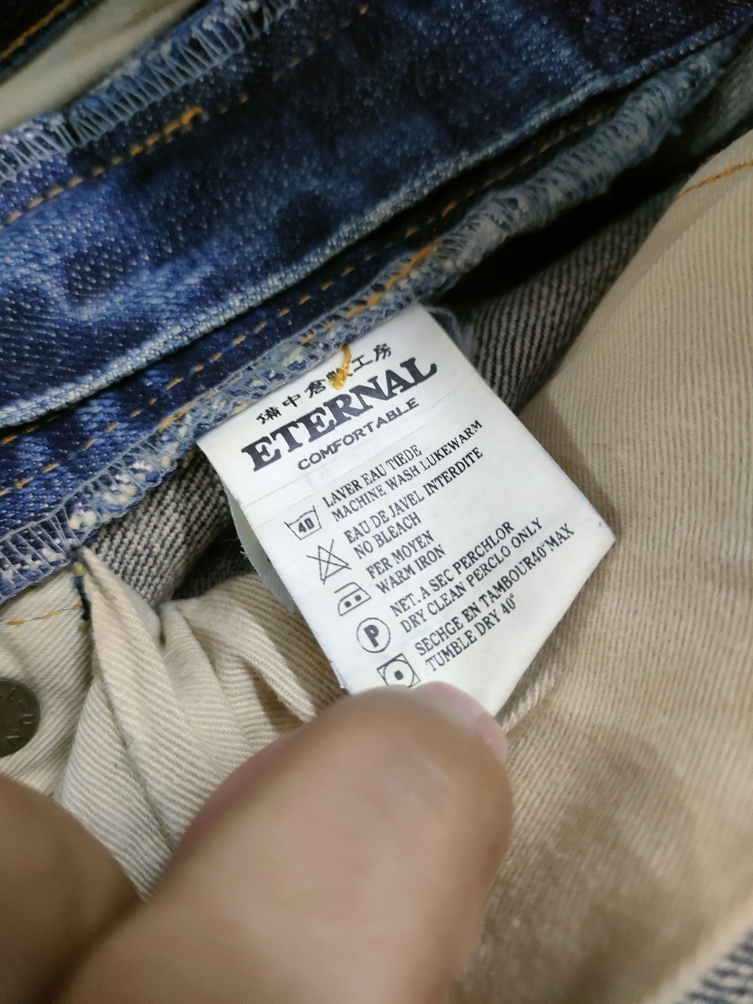 Eternal Distressed Enternal Japanese Denim Size US 28 / EU 44 - 8 Thumbnail