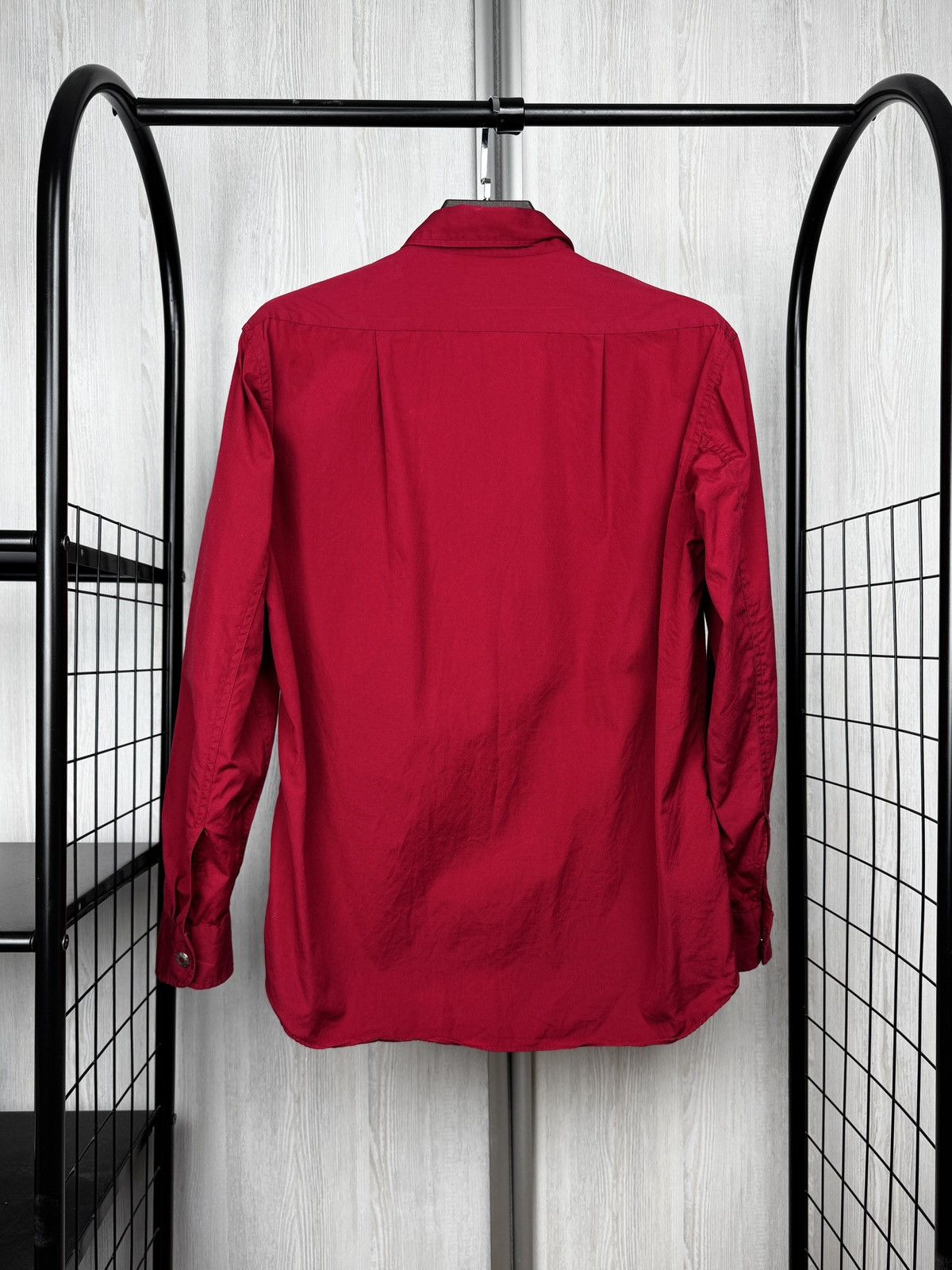 agnes b. agnes b. made in Japan vintage red w/ metal button ls shirt Size US L / EU 52-54 / 3 - 8 Thumbnail