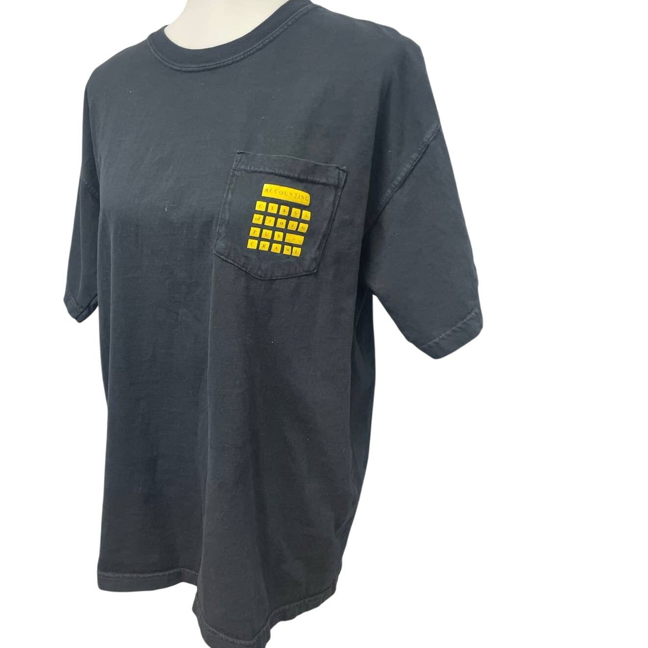 Comfort Colors Mens Large Accounting Short Sleeve Cotton Tee Size US L / EU 52-54 / 3 - 2 Thumbnail