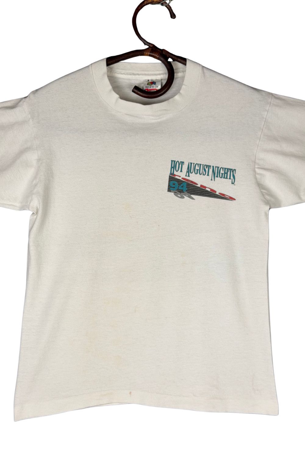 Fruit Of The Loom 1994 Hot August Nights Mustang Single Stitch USA Vintage Size US S / EU 44-46 / 1 - 5 Thumbnail