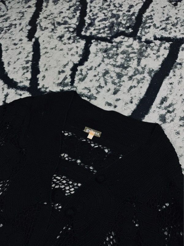 Other Galliano vintage lace sweater black logo M Size M / US 6-8 / IT 42-44 - 3 Thumbnail