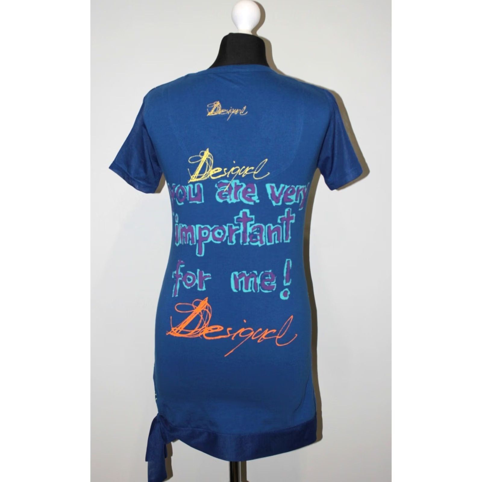 Desigual Desigual womens shirt tunic Blue XL Size XL / US 12-14 / IT 48-50 - 3 Thumbnail