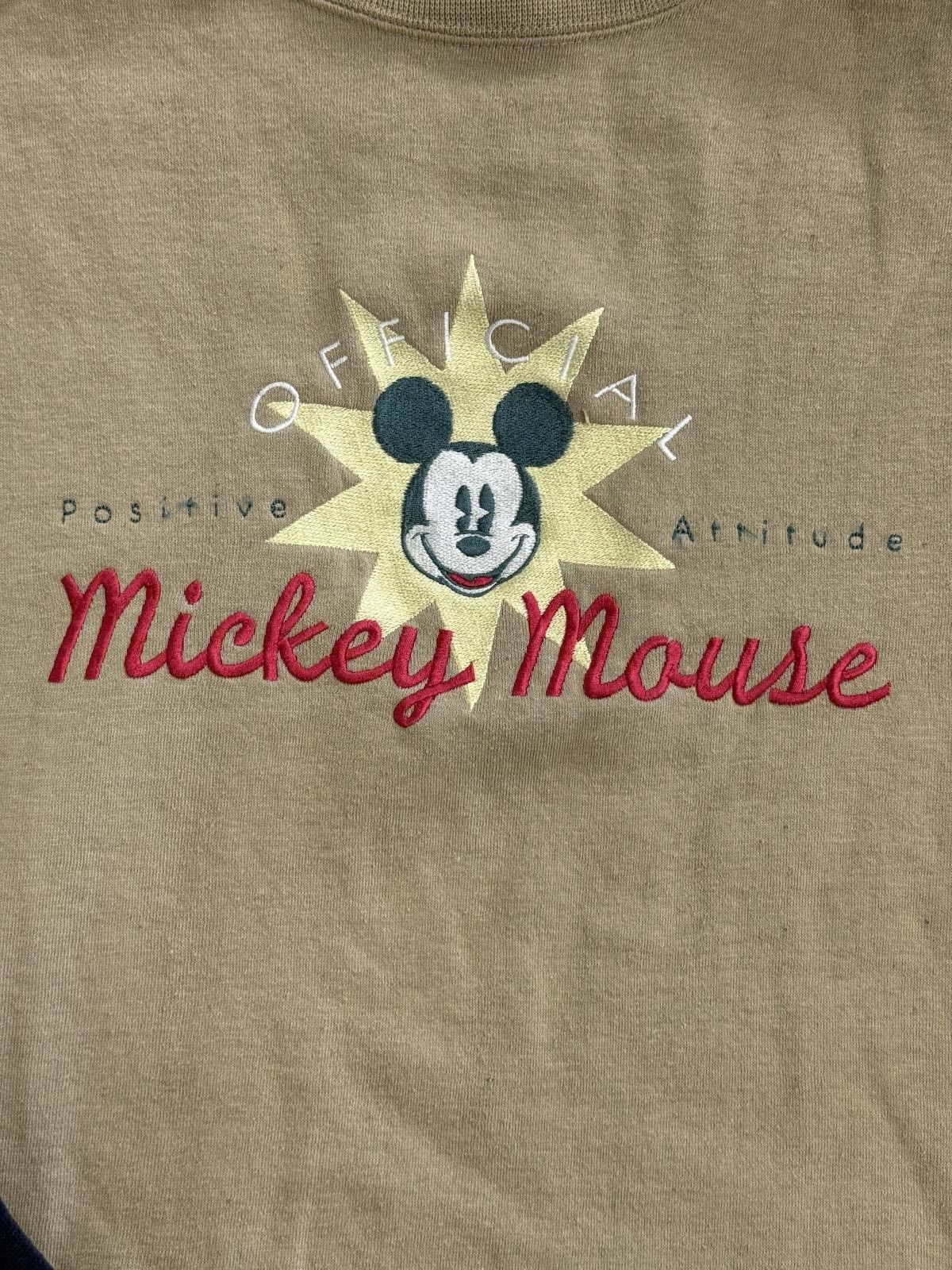 Disney Vintage Official Mickey Mouse Crewneck Positive Attitude - L Size US L / EU 52-54 / 3 - 3 Thumbnail