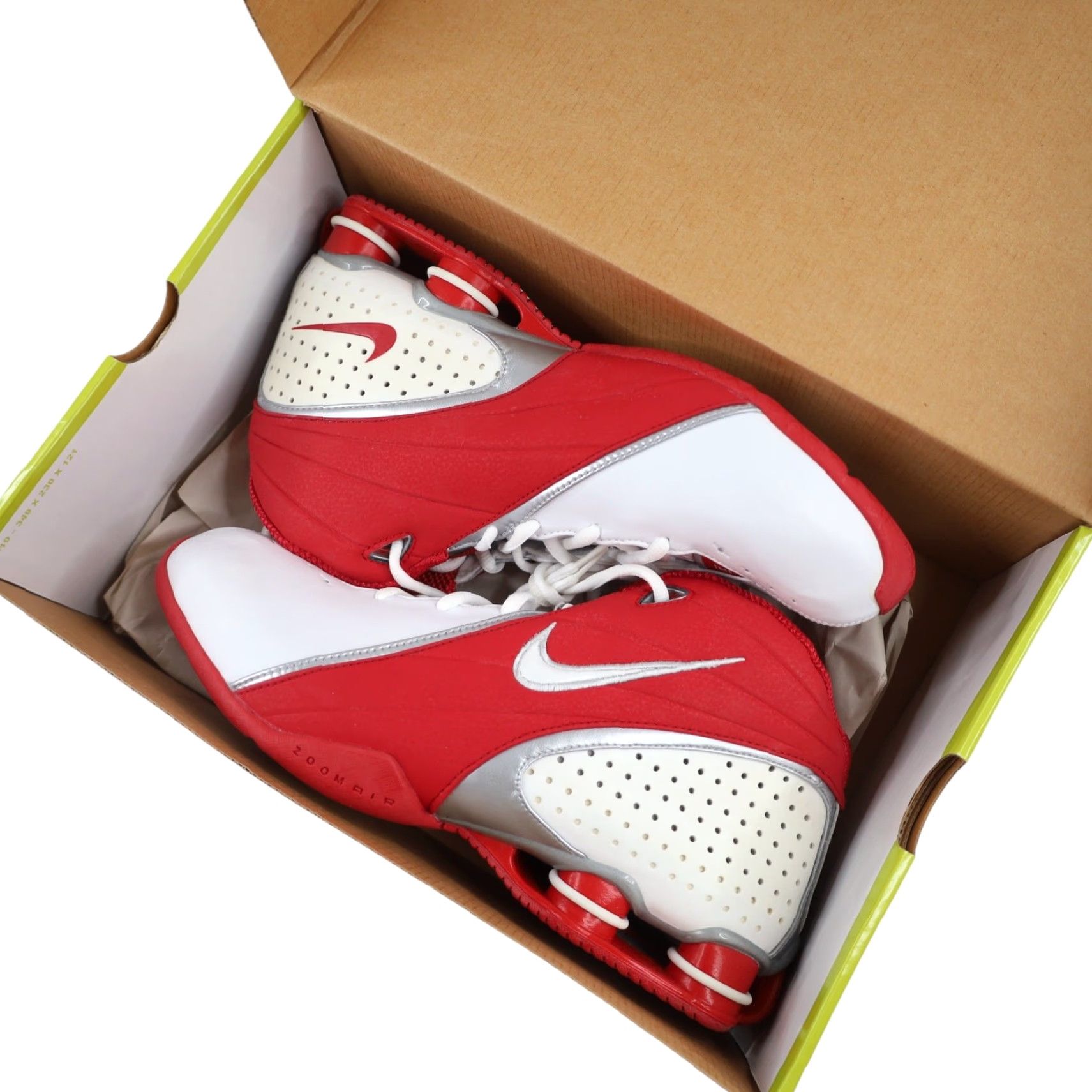 Nike VINTAGE Nike Shox Revolution Sneakers Basketball Womens 12 White Red Shox Revolution Womens Basketball Sneakers 12 White Red Mens Womens Boys Girls Size US 12 / IT 42 - 2 Thumbnail