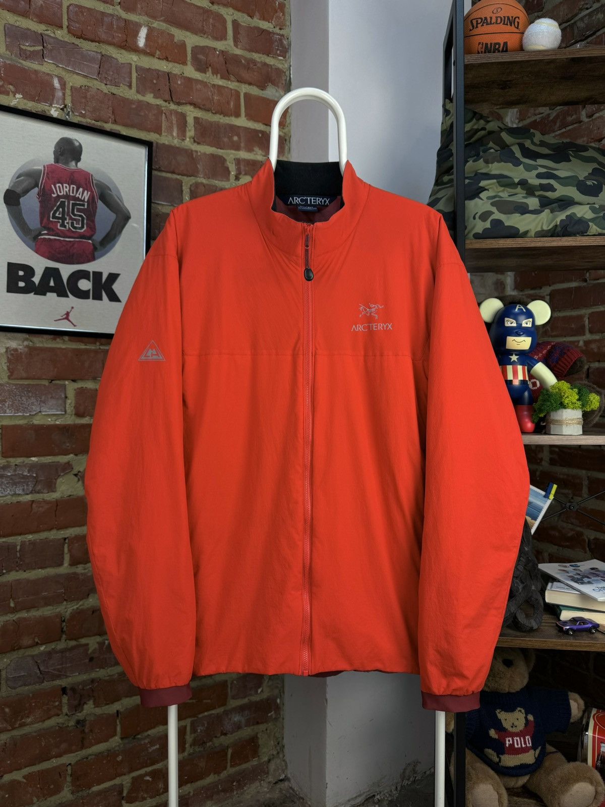 Arcteryx Atom LT Orange Full Zip Reflective Logo Jacket