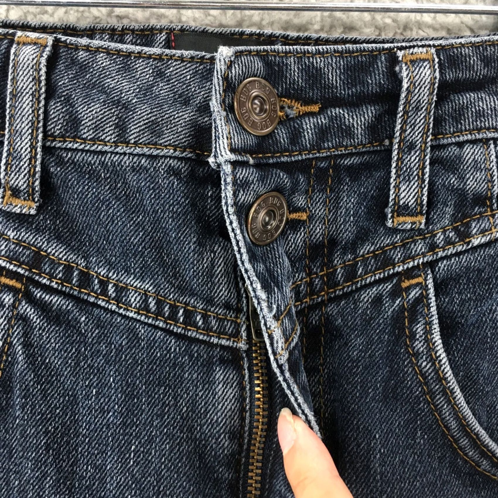 Urban Outfitters Urban Outfitters Mom Jeans - Blue Denim High Rise Zip - 24 Size - Womens Relaxed Fit Size 42" / US 20 - 4 Thumbnail
