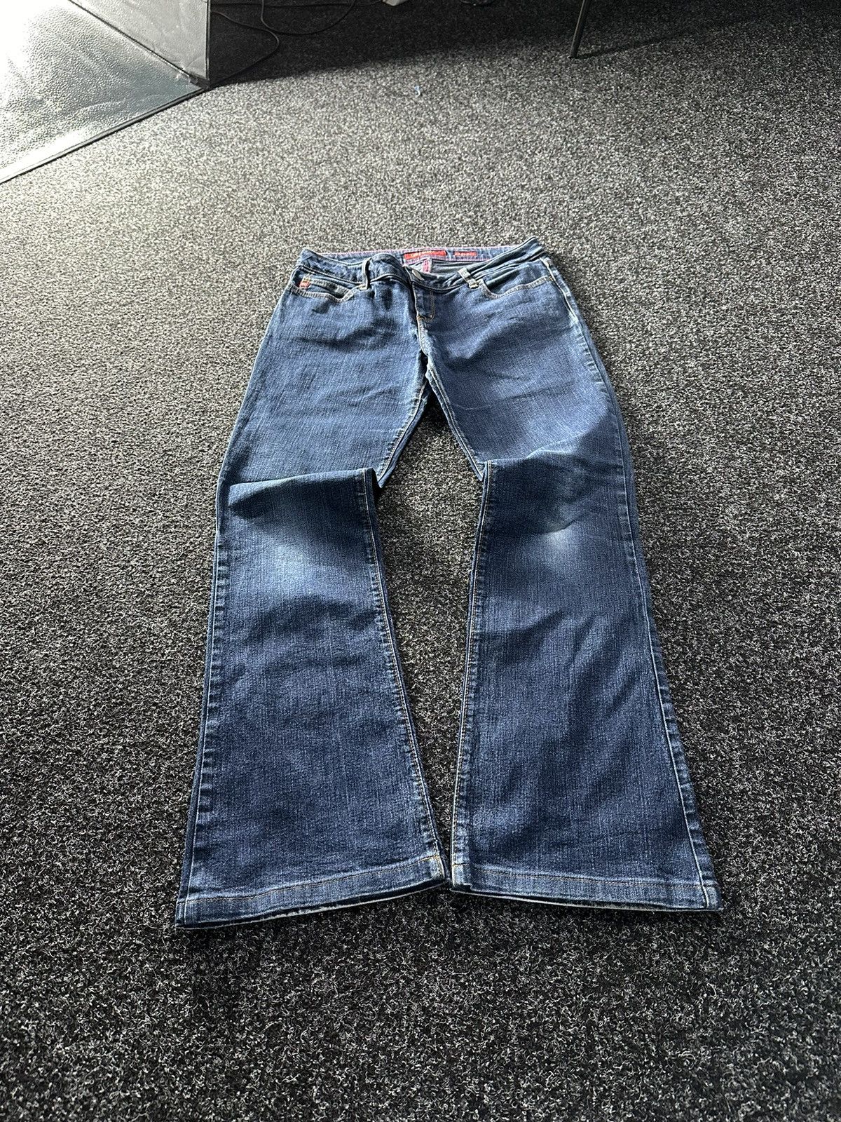 Japanese Brand × Miss Sixty × Vintage 🚨Vintage Y2K Miss Sixty Flared Pants Streetwear 90s Size 31" - 1 Thumbnail