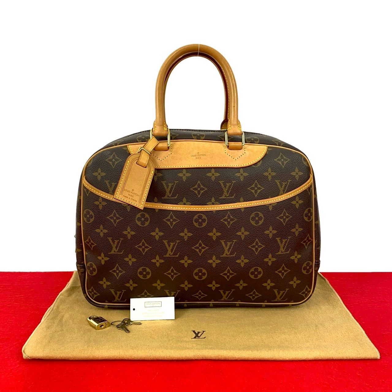 Louis Vuitton Louis Vuitton Louis Vuitton Deauville Monogram Handbag Textile Handbag DUTY FREE for USA Size ONE SIZE - 1 Thumbnail