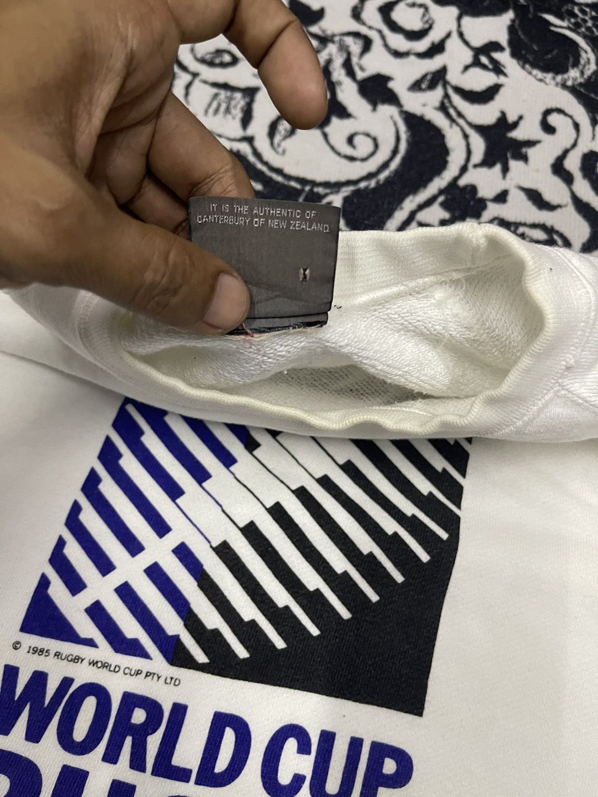 Canterbury of New Zealand 1985 CANTERBURY OF NEW ZEALAND RUGBY WORLD CUP CREWNECK Size US S / EU 44-46 / 1 - 10 Thumbnail