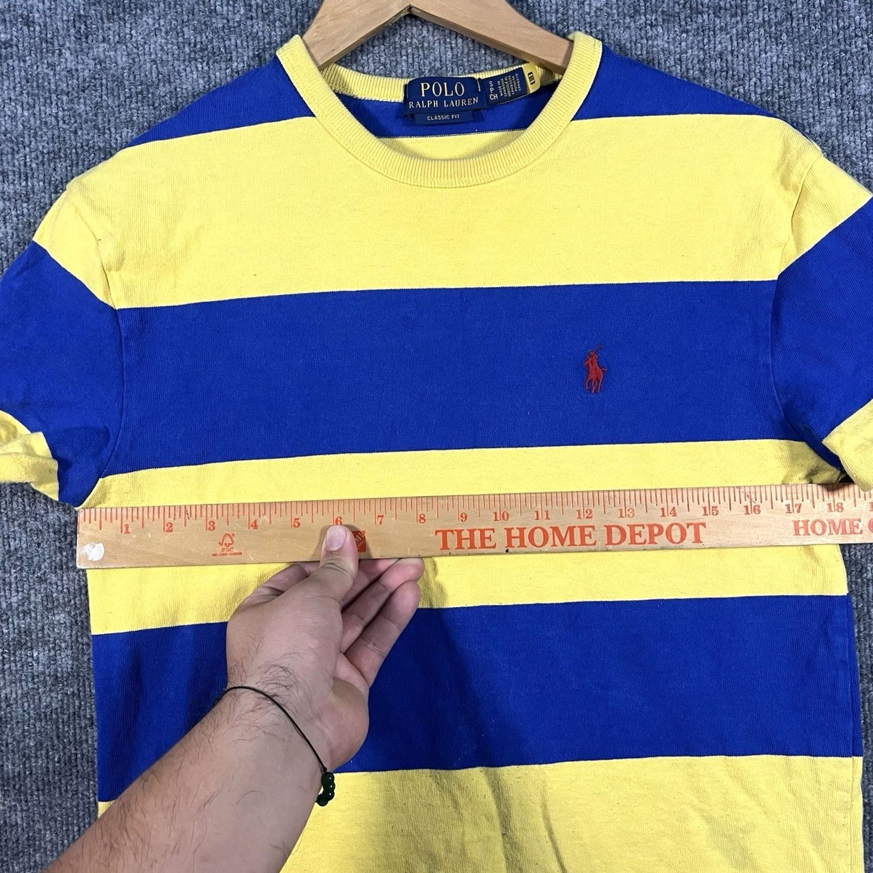 Polo Ralph Lauren Polo Ralph Lauren Mens T-Shirt Short Sleeve Crew Neck Multicolor Striped Classic Fit Polo Pony Embroidered Logo Small Regular Men Size US S / EU 44-46 / 1 - 3 Thumbnail