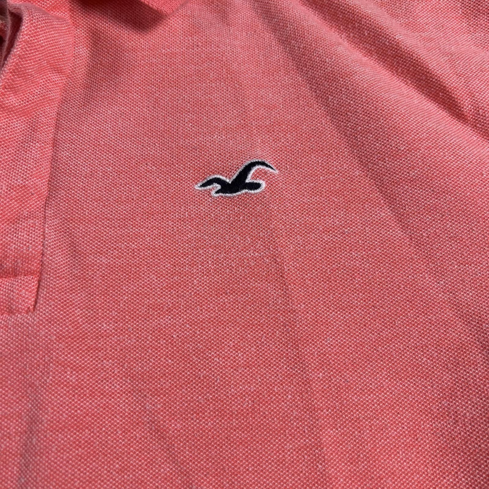 Hollister Men's Coral Pink Polo Shirt with Embroidered Logo Size US M / EU 48-50 / 2 - 2 Thumbnail