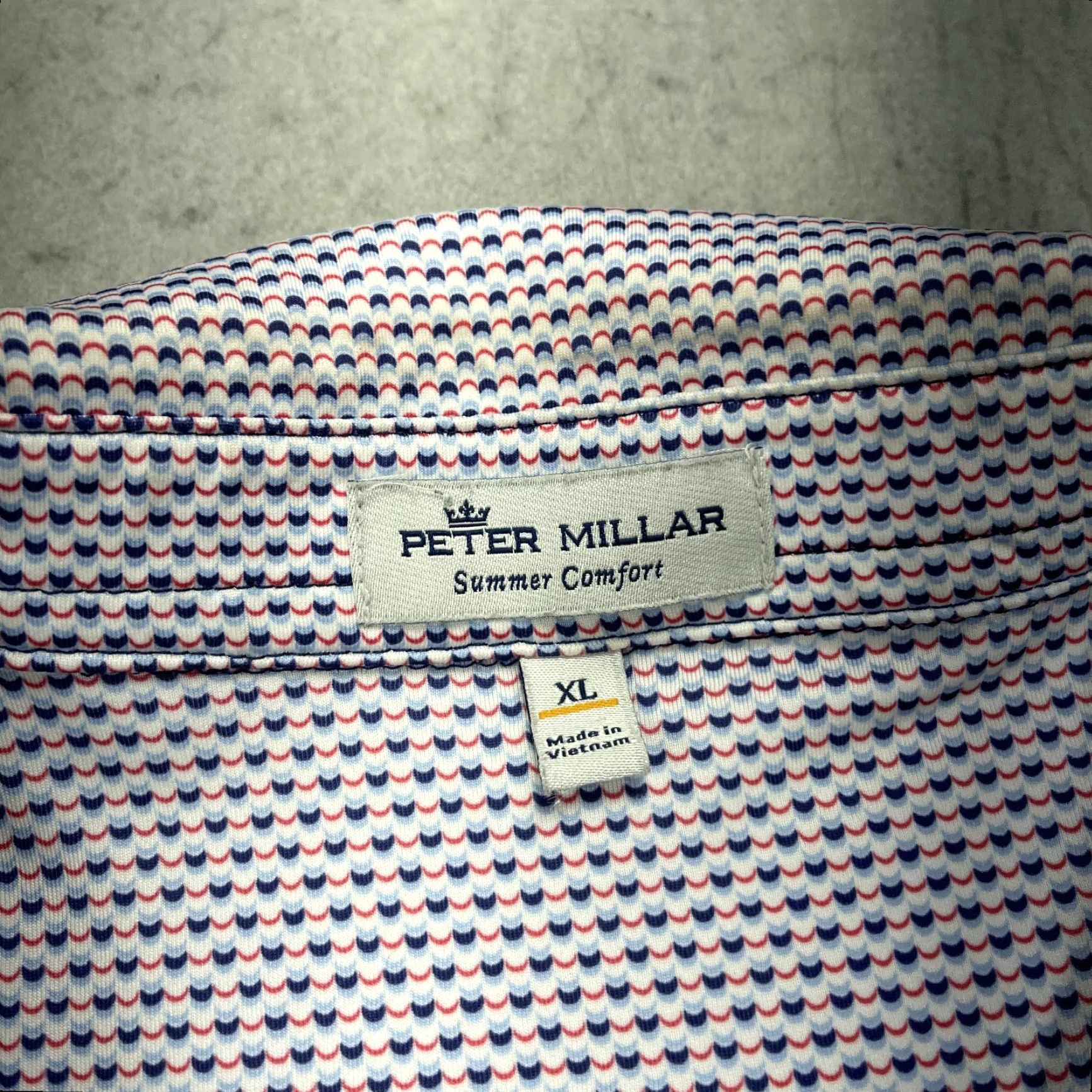 Peter Millar Peter Millar Polo Shirt Mens XL White Logo Golf Summer Comfort Ridgemoor Size US XL / EU 56 / 4 - 4 Thumbnail