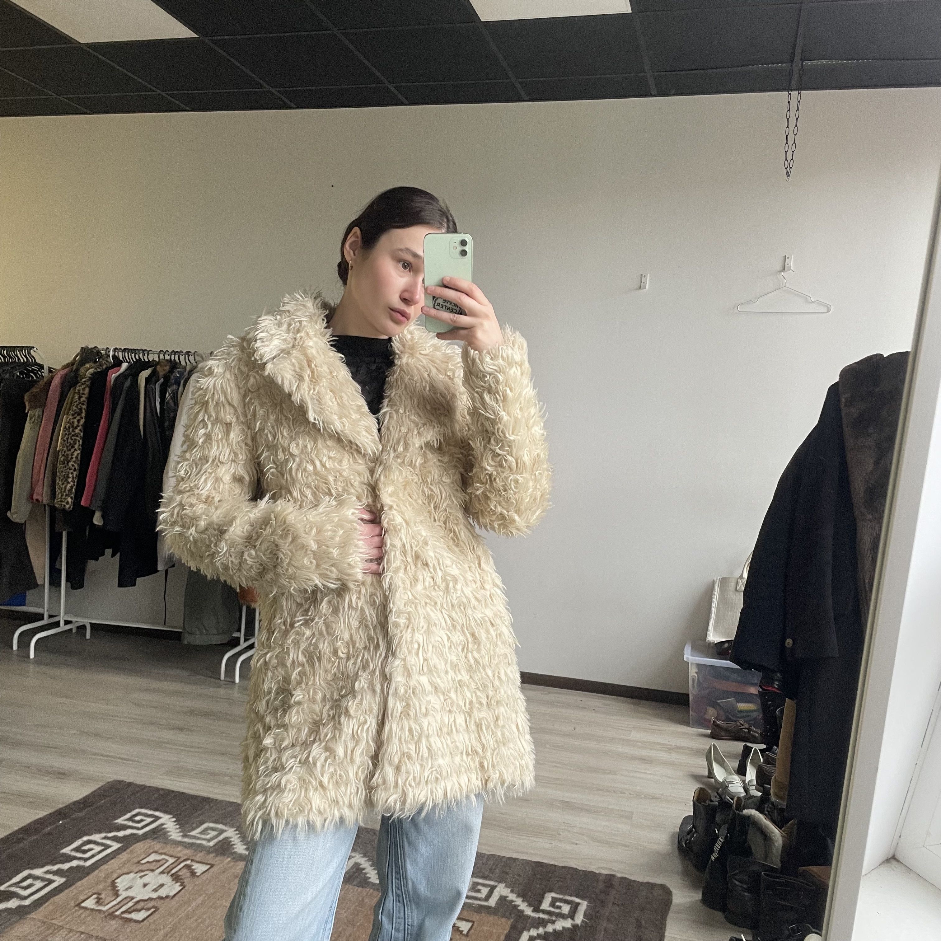Esprit Esprit EDC Faux Fur Y2K Vintage Coat 8685AC Size M / US 6-8 / IT 42-44 - 1 Thumbnail