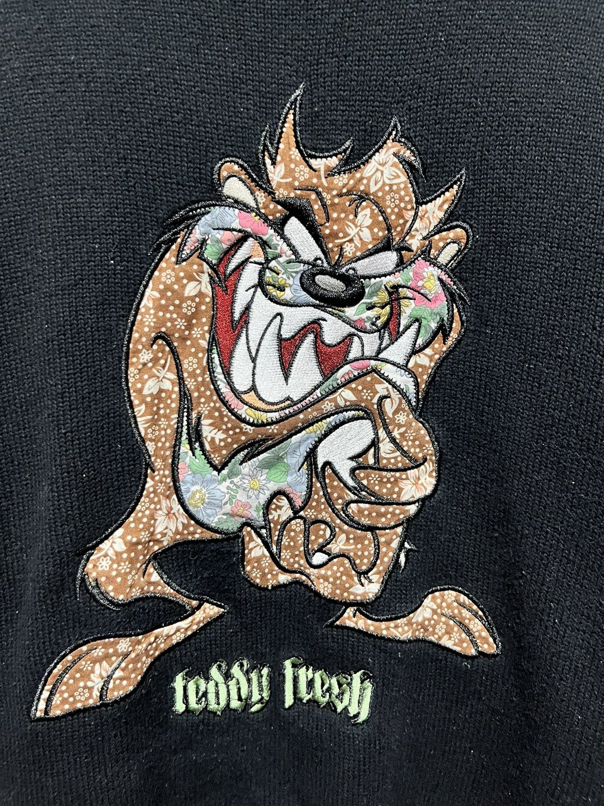 image of Teddy Fresh X Looney Tunes Tasmanian Devil in Black, Men's (Size XS)