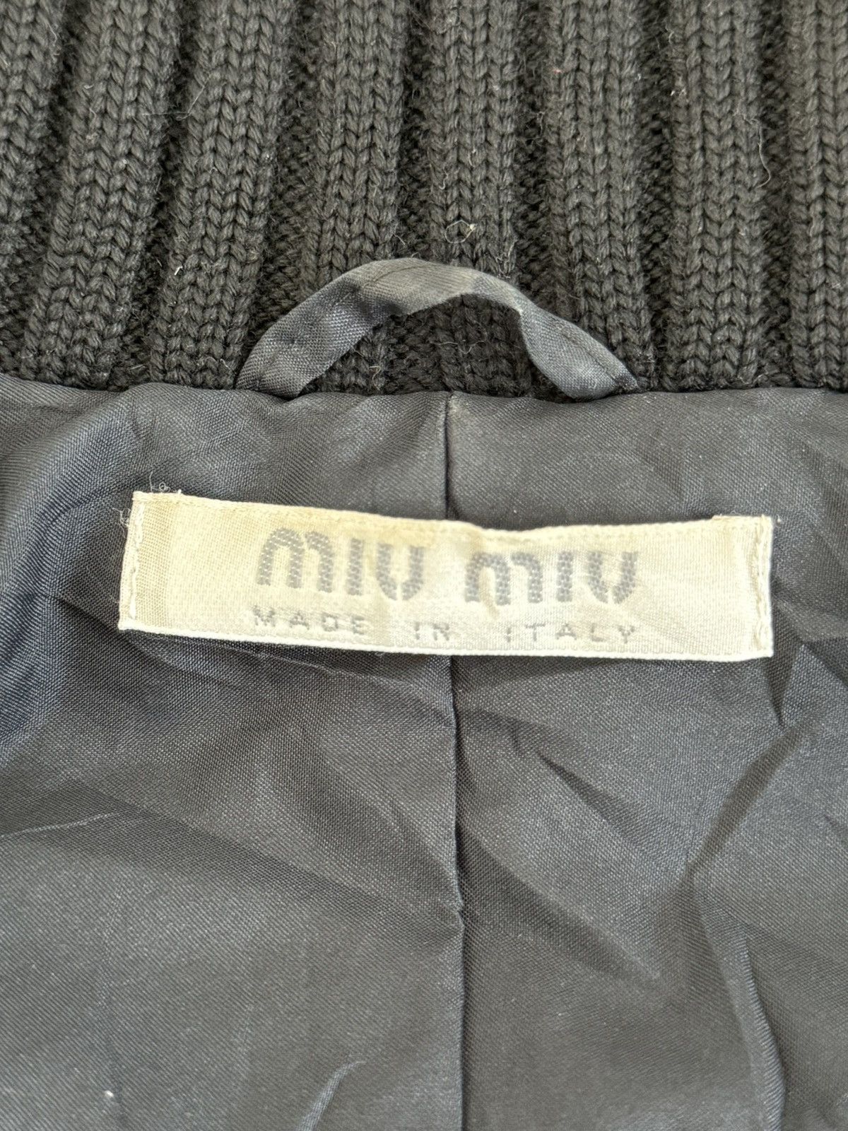 Miu Miu MIU MIU BOMBER STYLE JACKET WITH RIBBED KNIT TRIM Size M / US 6-8 / IT 42-44 - 8 Thumbnail