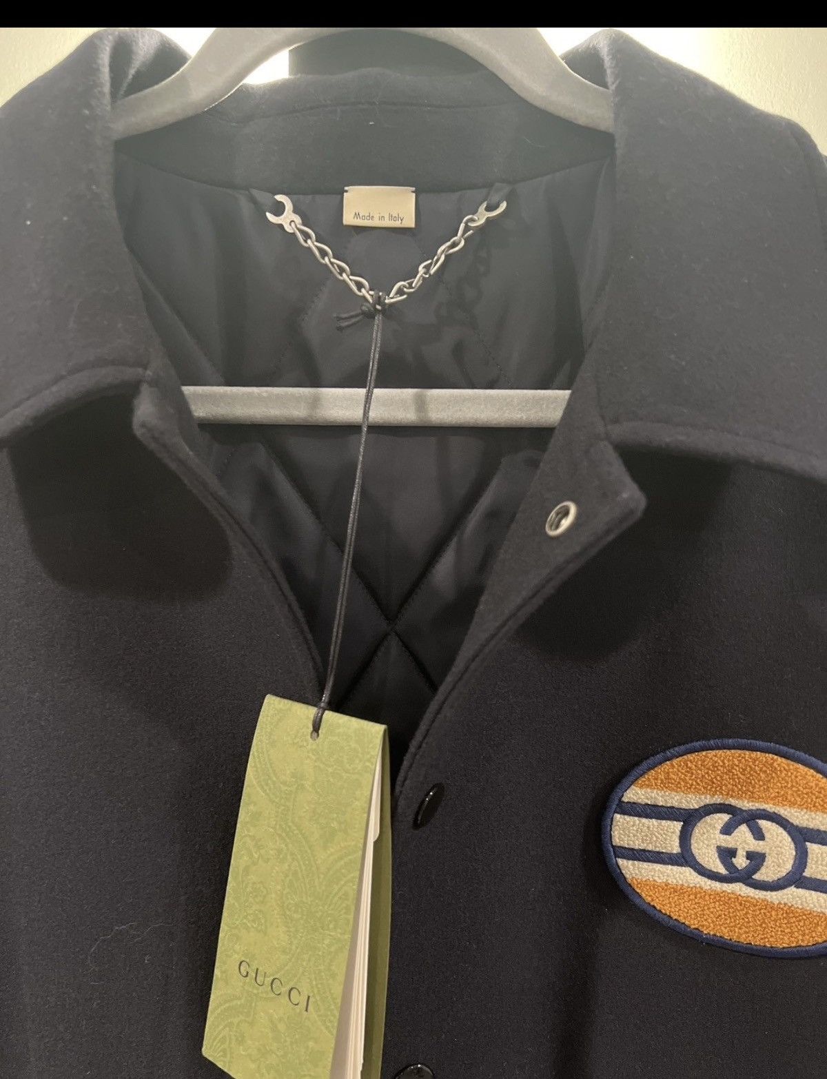 Gucci Gucci Felt Blouson Jacket “25” Heart Patch Size 56 NEW Size US XL / EU 56 / 4 - 5 Thumbnail