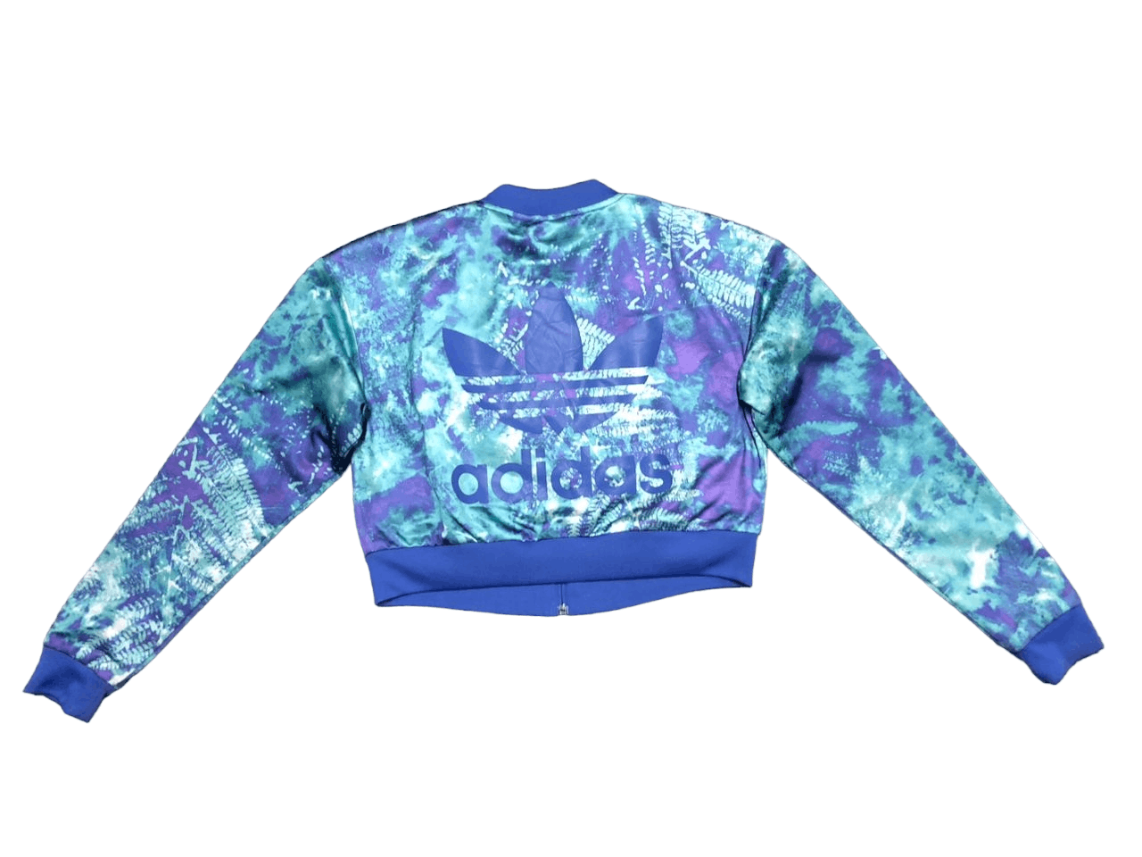 Adidas Originals Ocean Elements Crop Track Top Blue/Multi