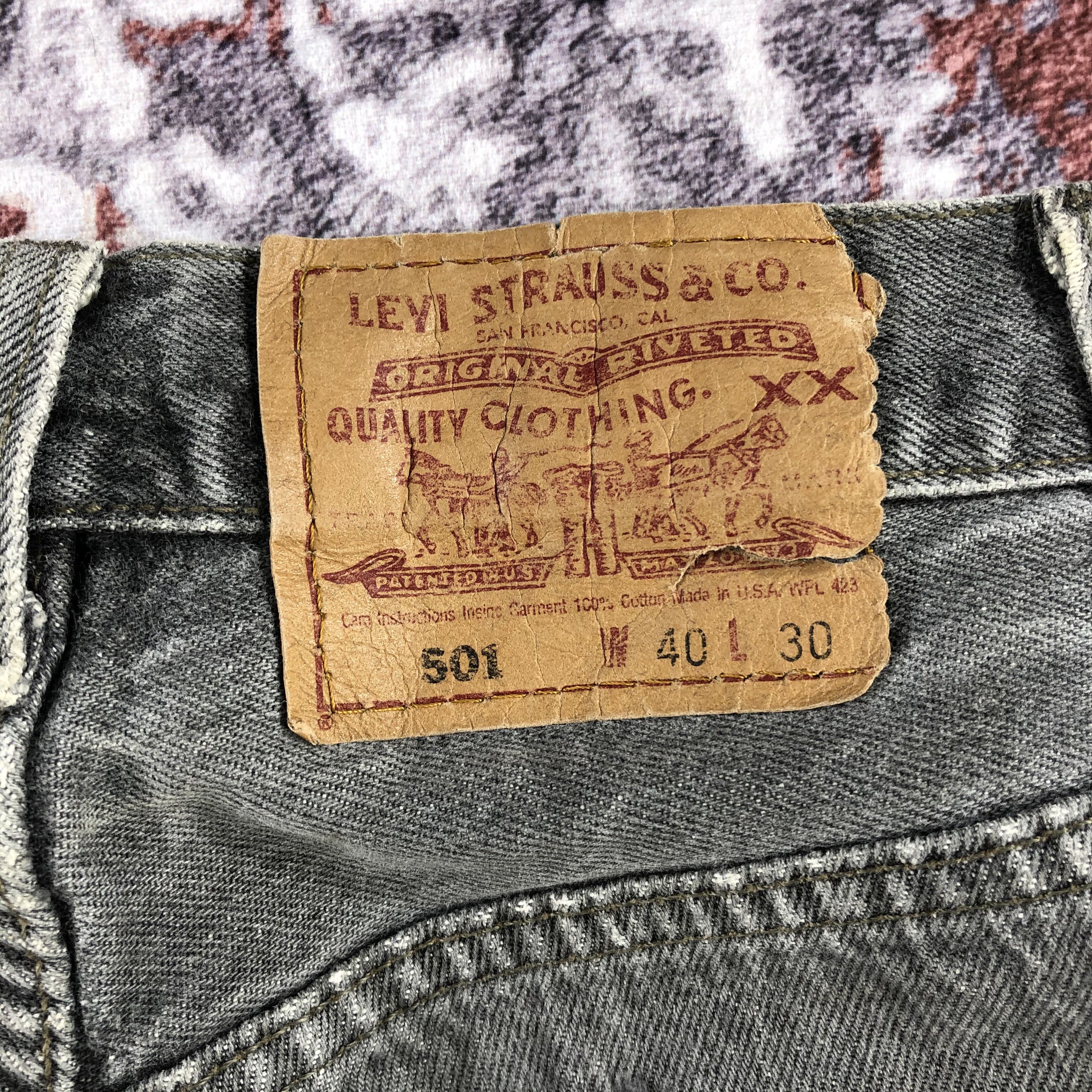 Levi's Vintage 90s Ash Gray Levis 501 Jeans-JM2338 Size US 40 / EU 56 - 7 Thumbnail