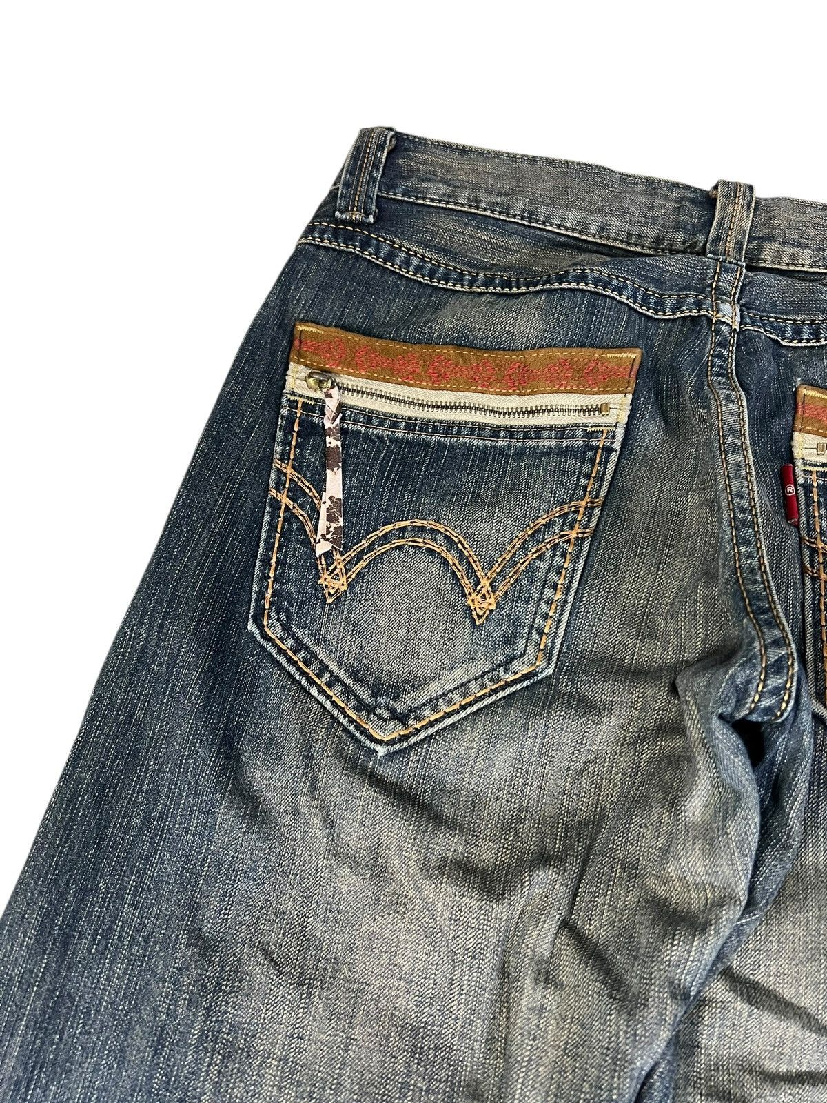 Edwin 💥Flare💥Vintage Edwin XV Navajo Rusty Denim Jean Size US 33 - 15 Thumbnail