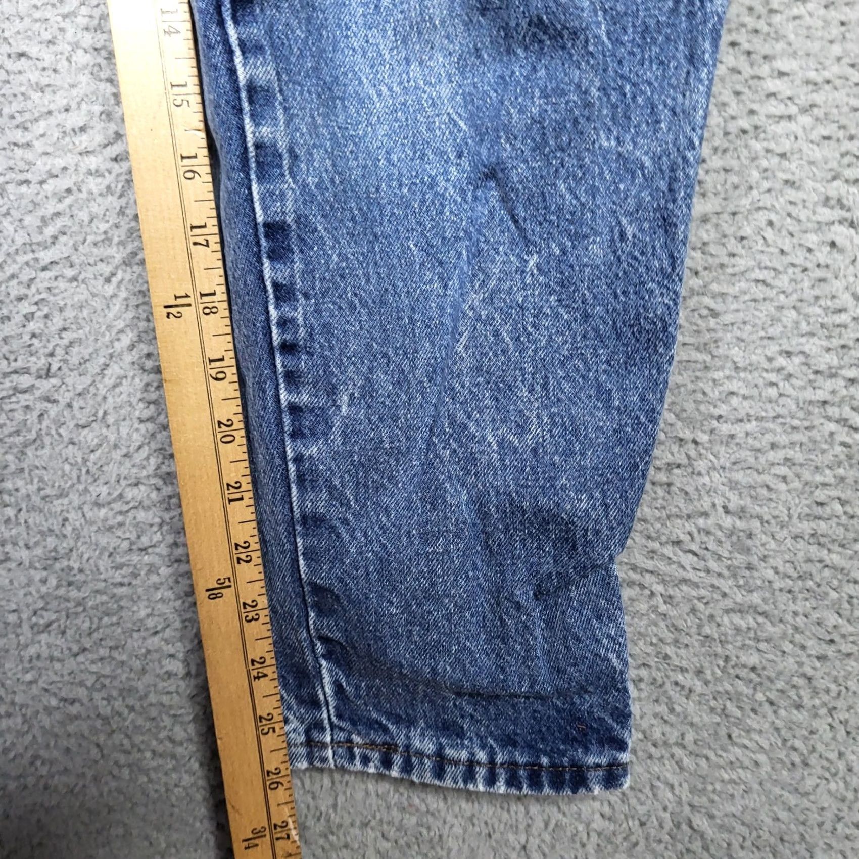 Denime VINTAGE Playmate Denim Jeans Women 11/12 High Rise Blue 5-Pocket Belted Casual Vintage Womens Jeans Size 32" / US 10 / IT 46 - 4 Thumbnail