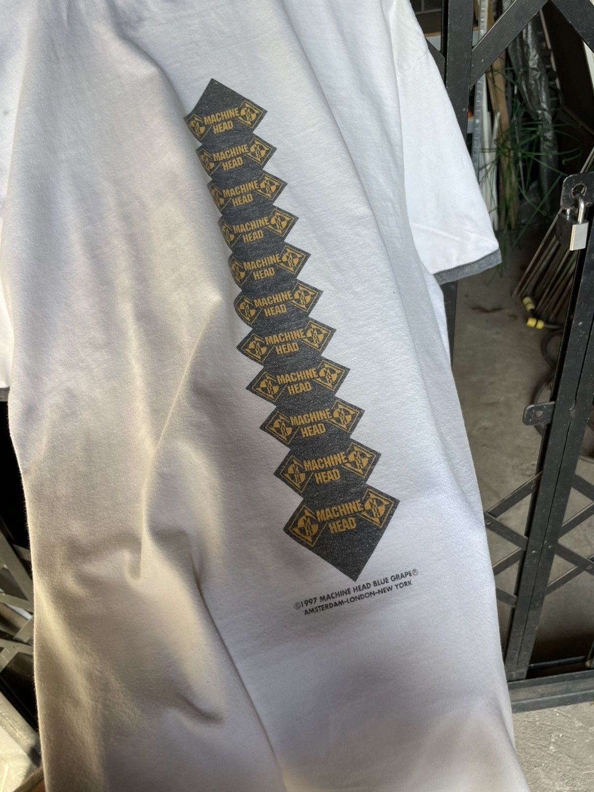 Band Tees × Vintage Machine Head 97 90s Vtg Blue Grape Ringer Band Concert Tee Size US L / EU 52-54 / 3 - 8 Thumbnail
