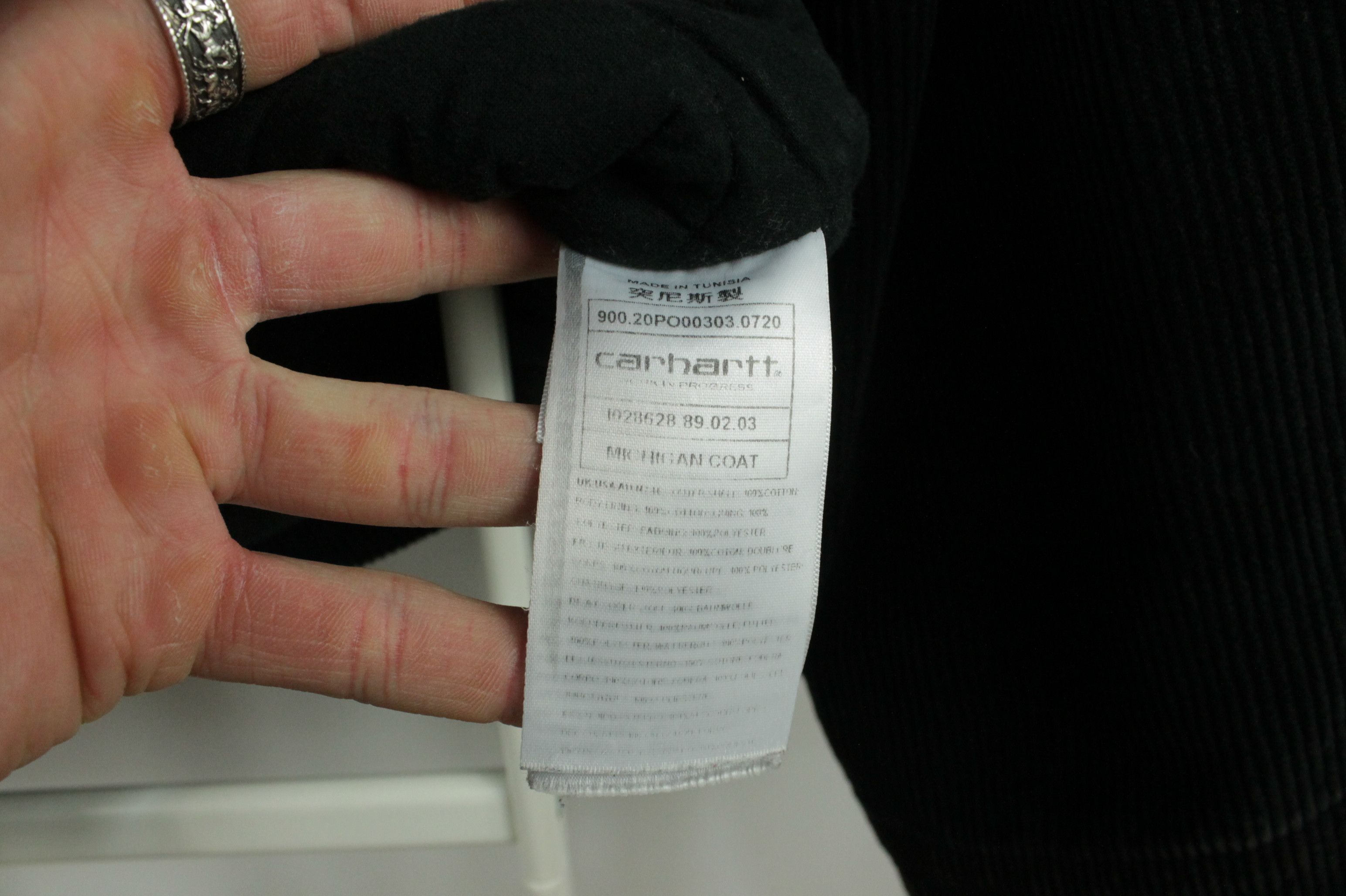 Carhartt Wip Carhartt WIP Black Corduroy Michigan Coat Men's Size US M / EU 48-50 / 2 - 6 Thumbnail