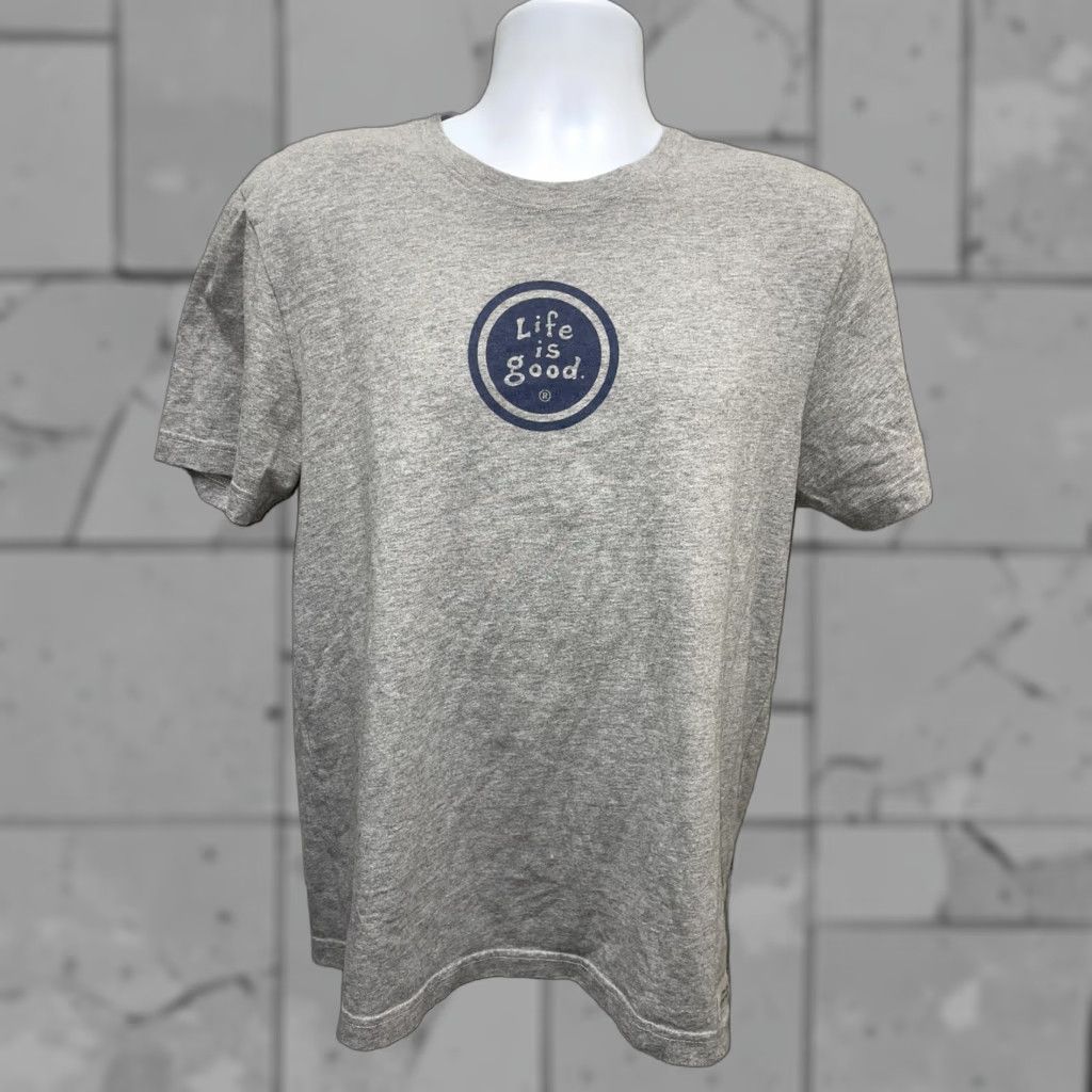 Life is Good Life Is Good Mens Grey Graphic T-Shirt Adult Medium Size US M / EU 48-50 / 2 - 1 Thumbnail