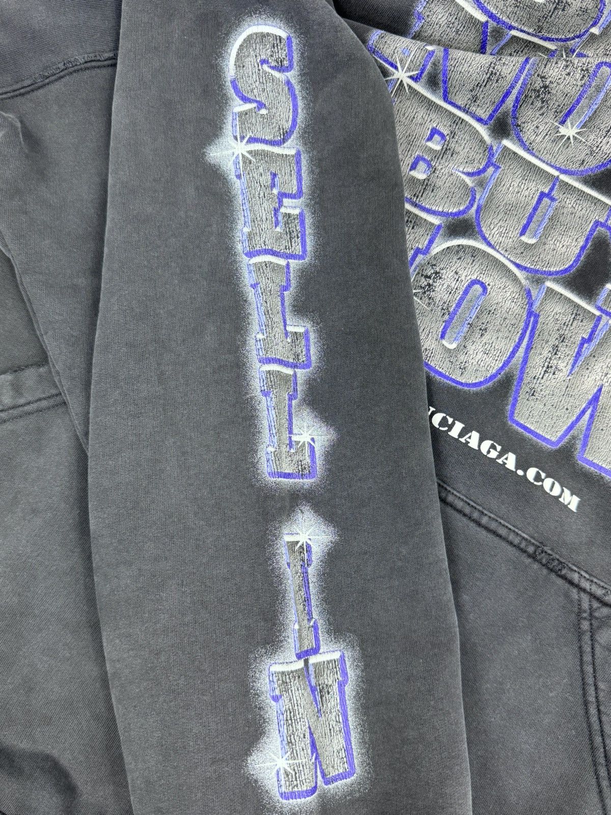 Balenciaga SEE NOW BUY NOW PRINT DISTRESSED HOODIE Size US XL / EU 56 / 4 - 4 Thumbnail
