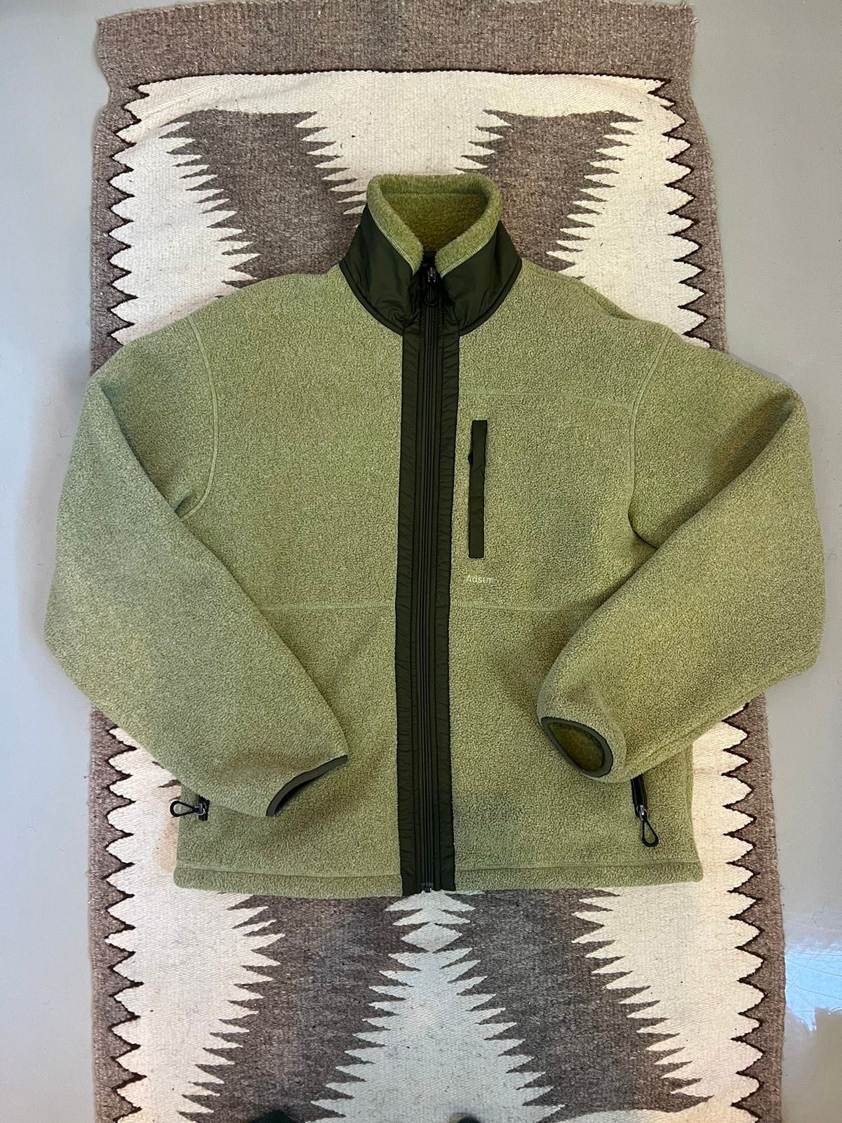 Pre-owned Adsum Fleece Jacket In Green