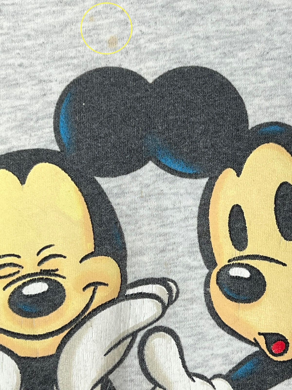 Disney 90s Vintage Mickey Mouse Tee / Dress Size L / US 10 / IT 46 - 4 Thumbnail
