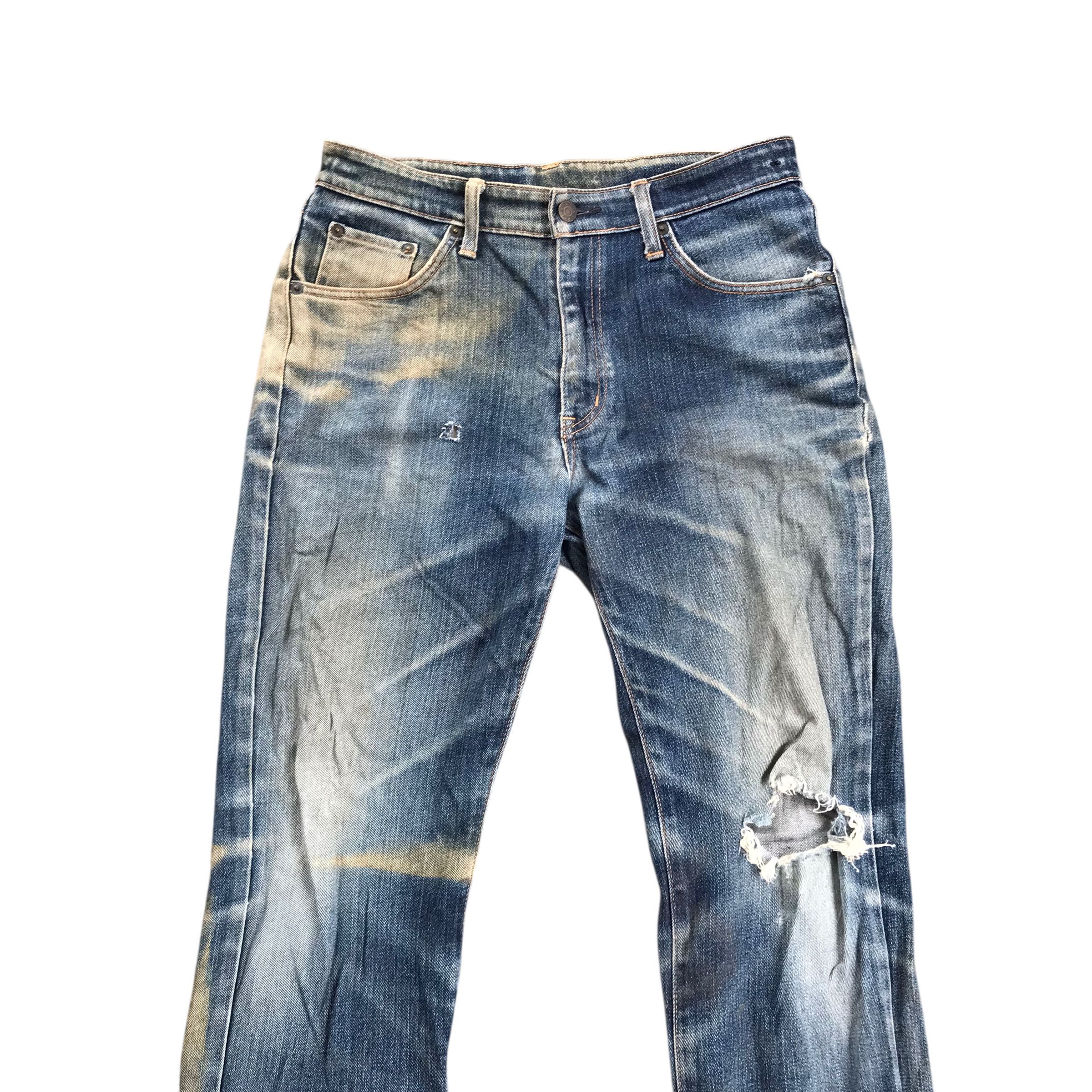 Edwin Vintage Edwin Distressed Denim Sun Faded-Size 30 Size US 30 / EU 46 - 2 Thumbnail