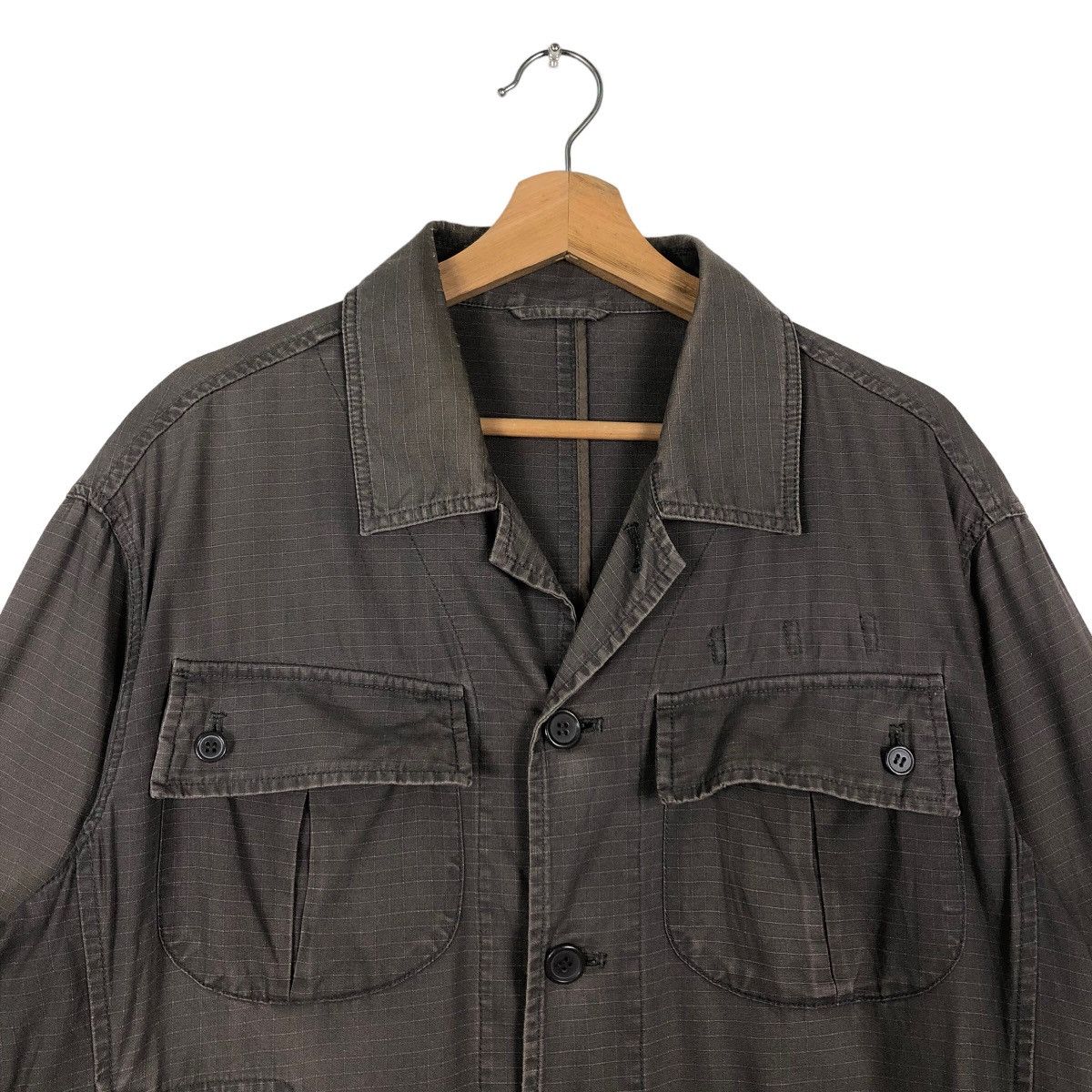 Japanese Brand 🔥Cargo Jacket Multi Pocket G Japan Good Enough Slant Pocket Size US M / EU 48-50 / 2 - 2 Thumbnail